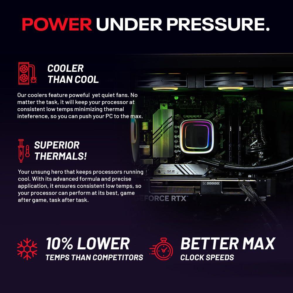 Skytech Rampage Gaming PC Desktop, Ryzen 7 9700X 3.8 GHz (5.5GHz Turbo Boost), NVIDIA RTX 5070 Ti 16GB GDDR7, 1TB Gen4 SSD, 32GB DDR5 RAM 5600 RGB, 850W Gold PSU, 360mm ARGB AIO, Wi-Fi, Win 11 - Image 5