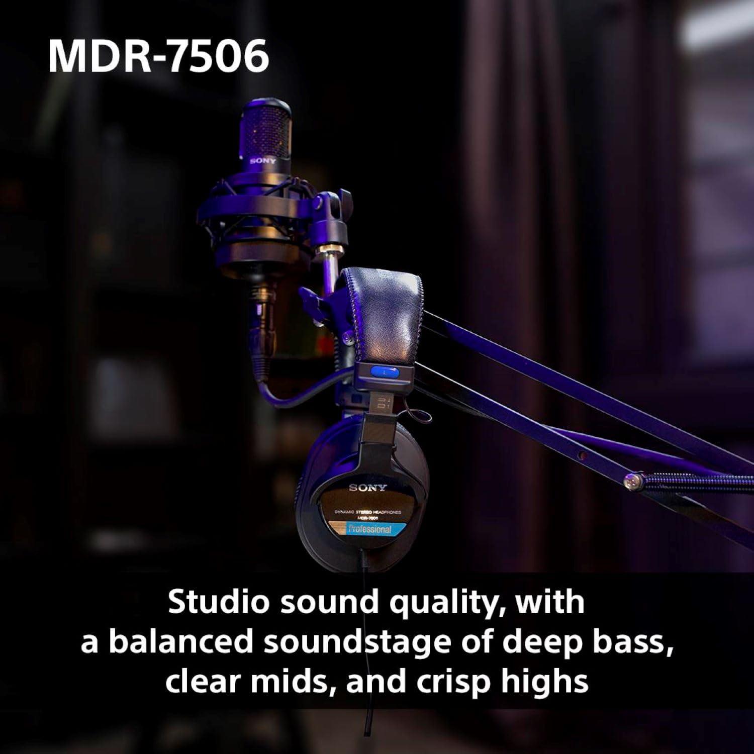 Sony MDR7506 Professional Large Diaphragm Headphone - Image 5