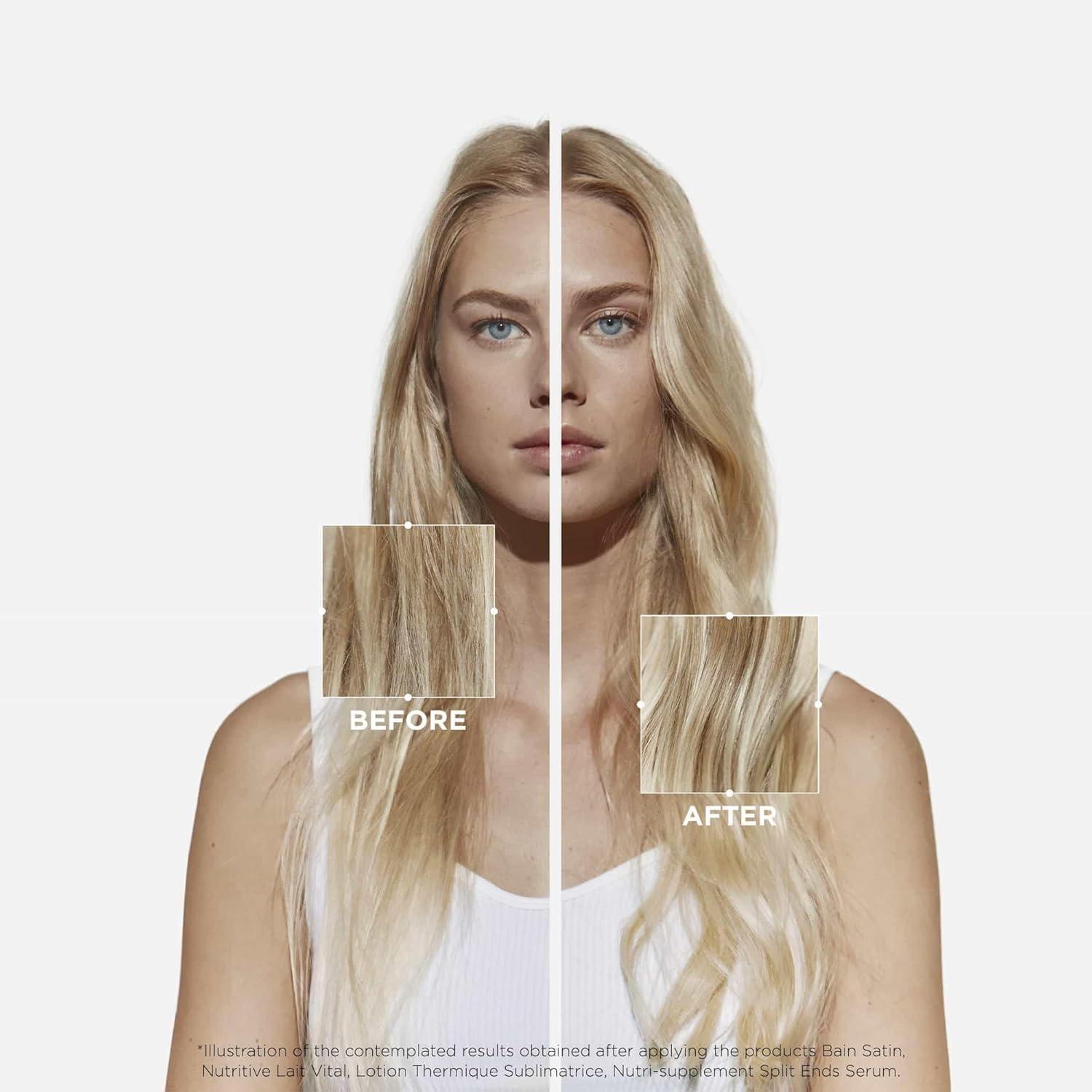 Kerastase Nutritive Lait Vital Hydrating Conditioner For Fine to Medium Dry Hair - Illuminates Shiny Hair and Easily Detangles, With Plant-Based Proteins & Niacinamide - Image 3