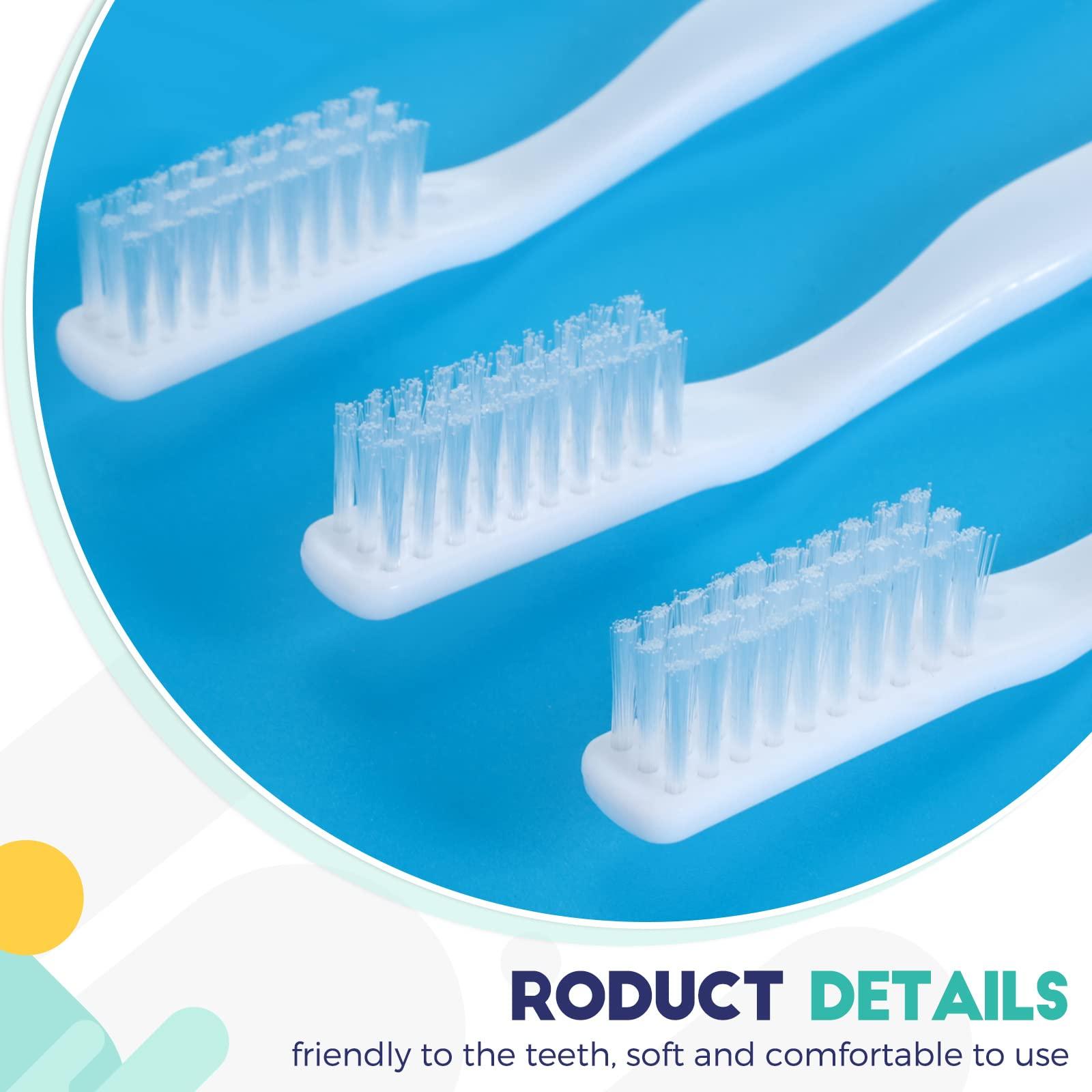 CHENGU 200 Pack Individually Wrapped Disposable Toothbrush Bulk Single Use Toothbrush with Soft Bristle for Women Men Adult Hotels Guest Travel Donation(White) - Image 3