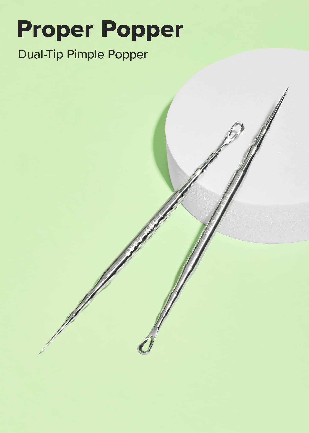I DEW CARE Dual-Tip Pimple Tool - Proper Popper | Blackhead Remover, Blemish Exfoliating, Professional Acne Squeezer, Comedone Zit Extractor for Women, 2in1 Stainless Steel Lancet, 1ea - Image 2