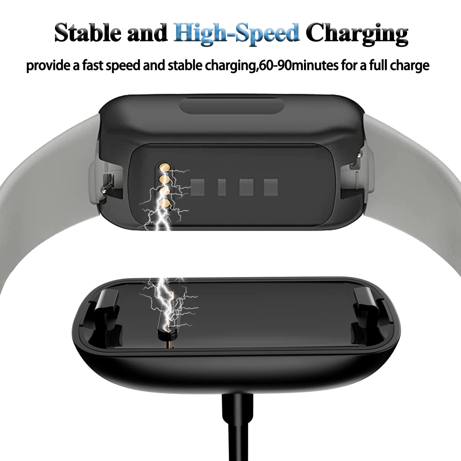 Charger Cable for Fitbit Inspire 3, Replacement USB Charging Cradle Dock Stand Cable for Inspire 3 Fitness Tracker (3.3 ft) - Image 4
