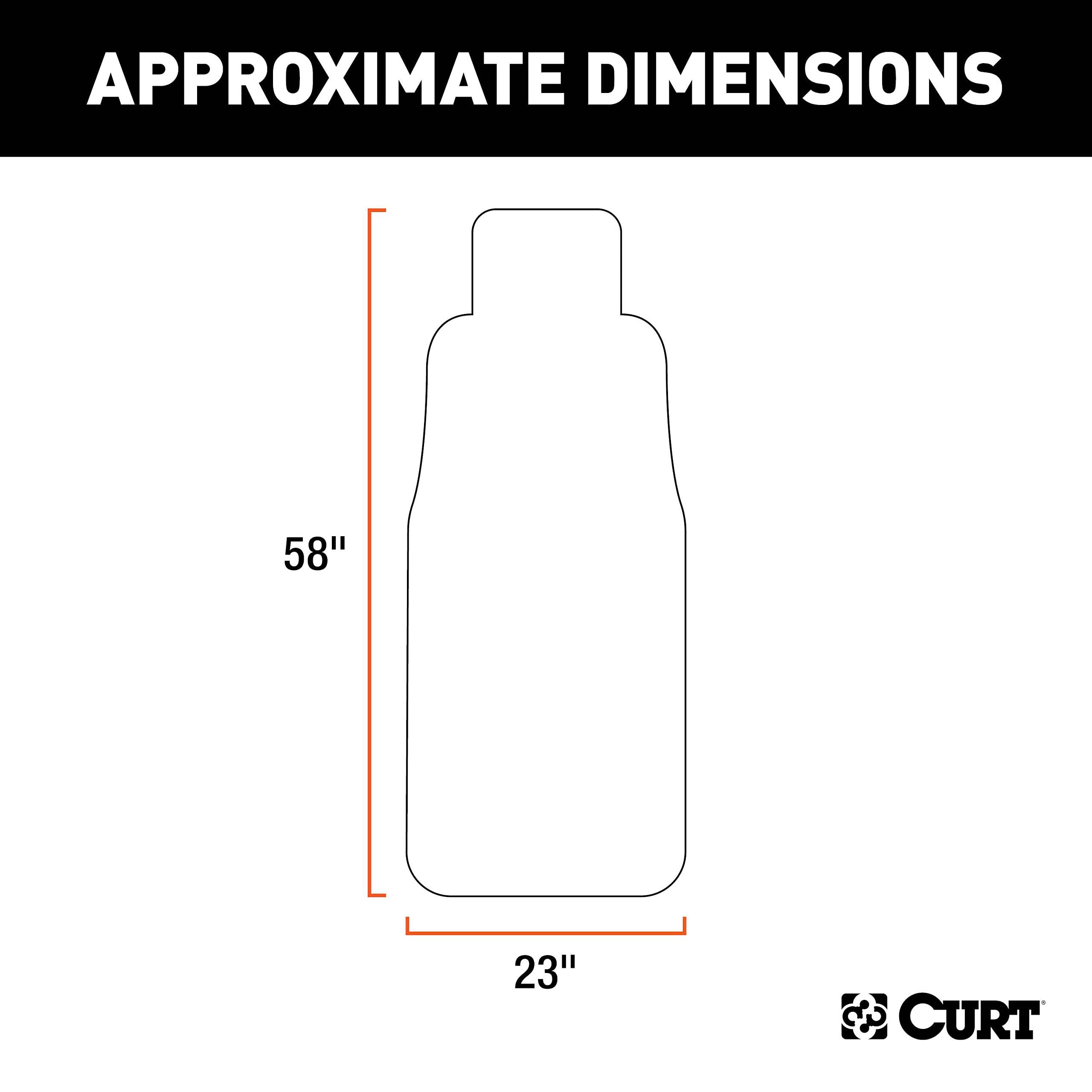 CURT 18501 Seat Defender 58-Inch x 23-Inch Black Waterproof Universal Bucket Car Seat Cover Protector - Image 2