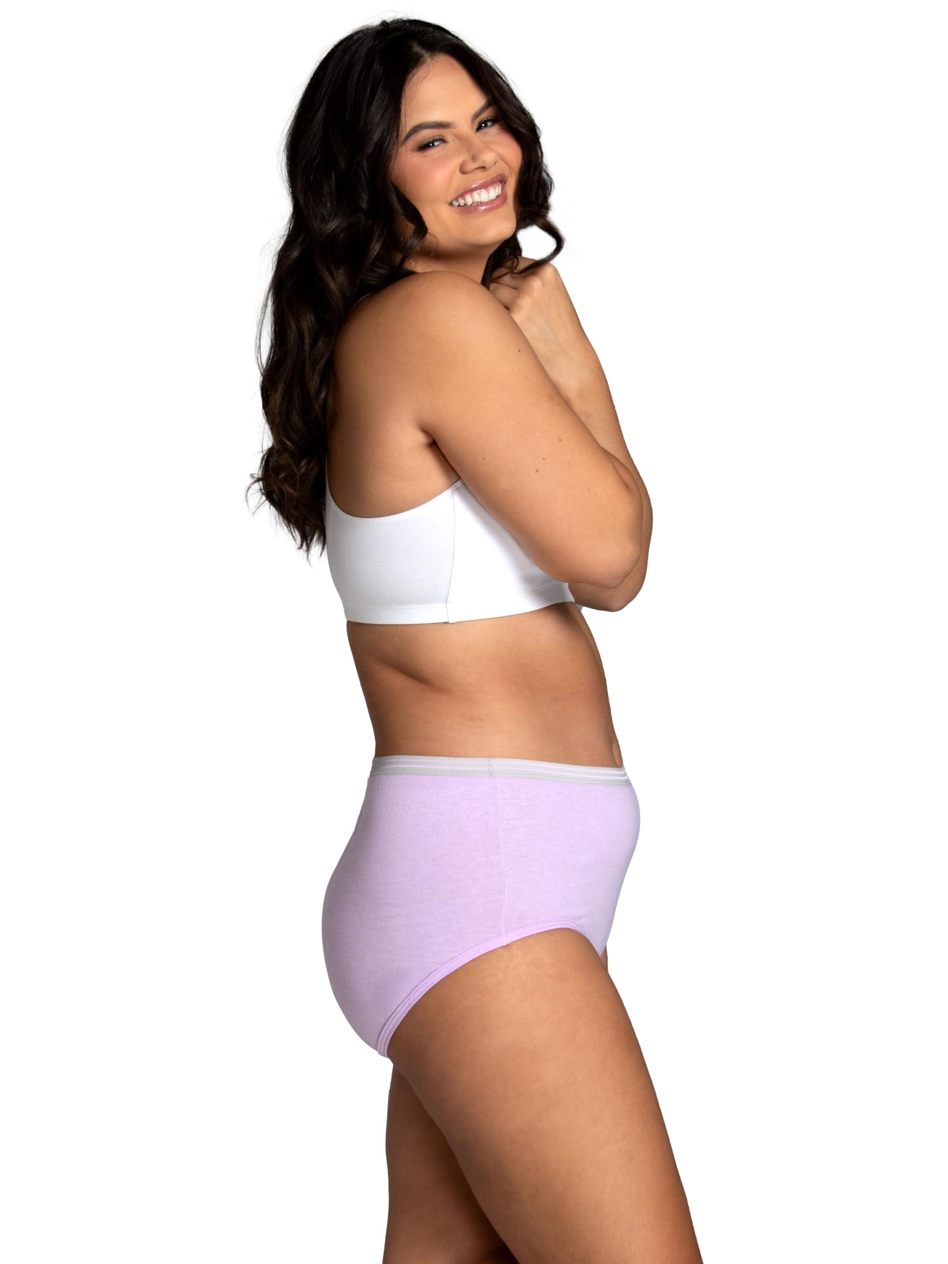 Fruit of the Loom Women's Eversoft Cotton Underwear Multipacks, Tag Free & Breathable, Available in Plus Size - Image 3