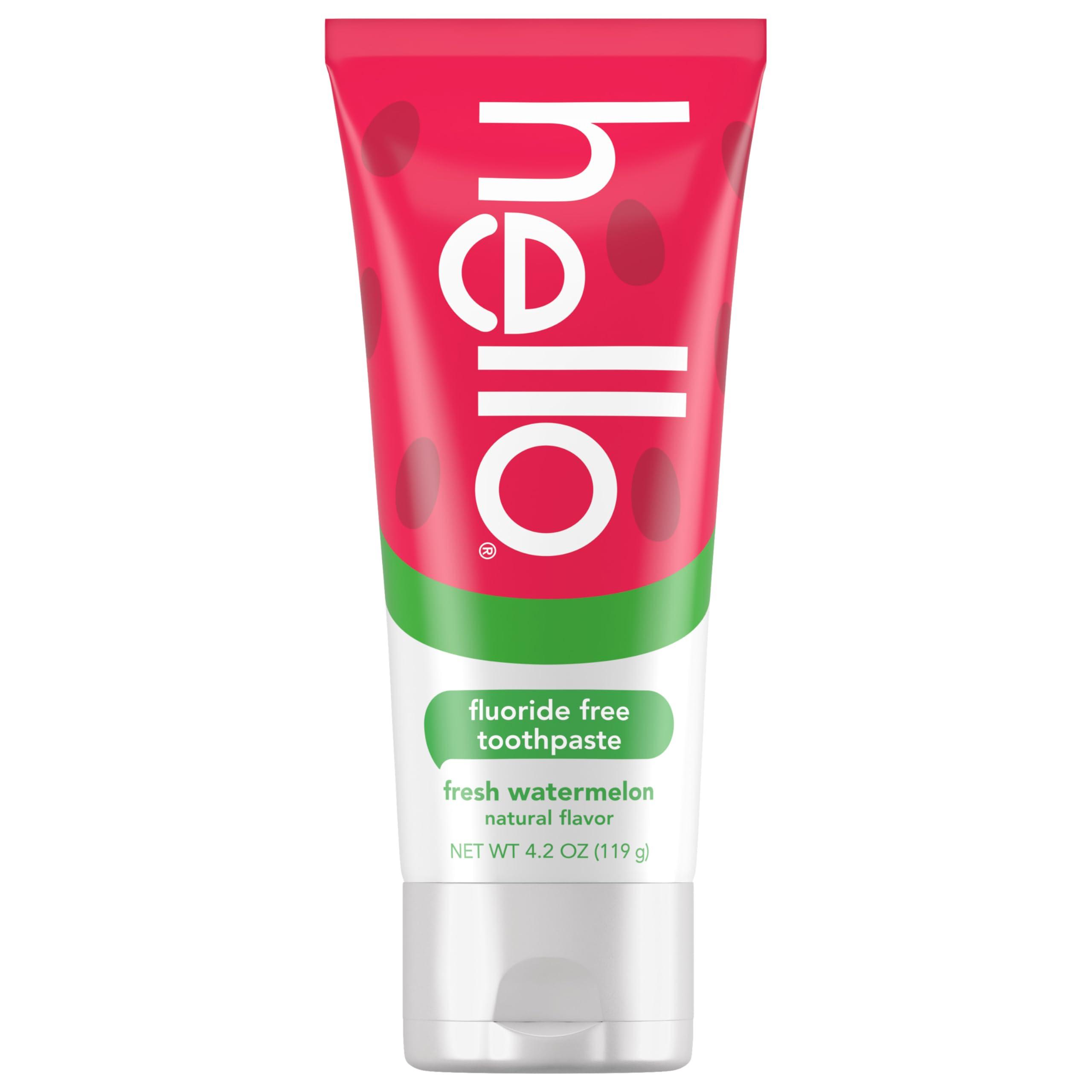 hello Fresh Watermelon Fluoride Free Kids Toothpaste, 4.2 Oz Tube - Image 5