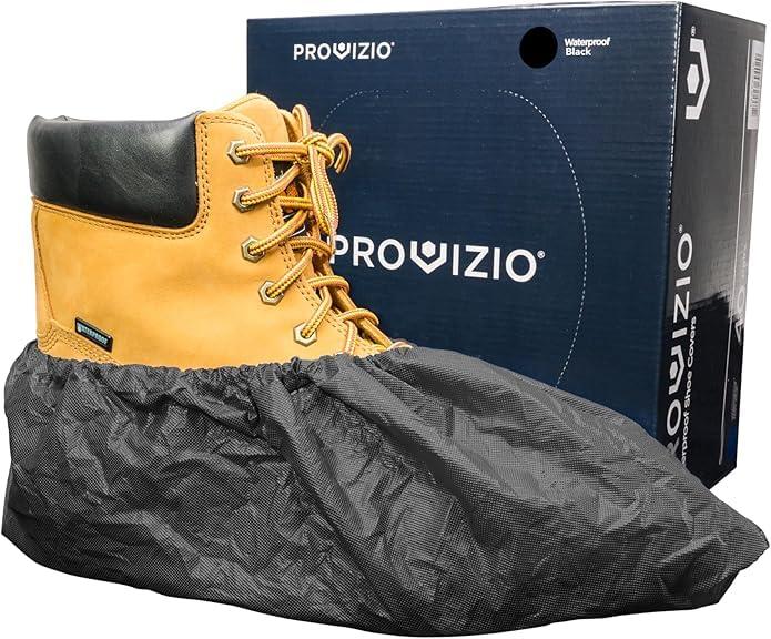 Provizio Supply Waterproof Shoe Covers Disposable Non Slip Extra Large Boot Cover - (40 Pairs)