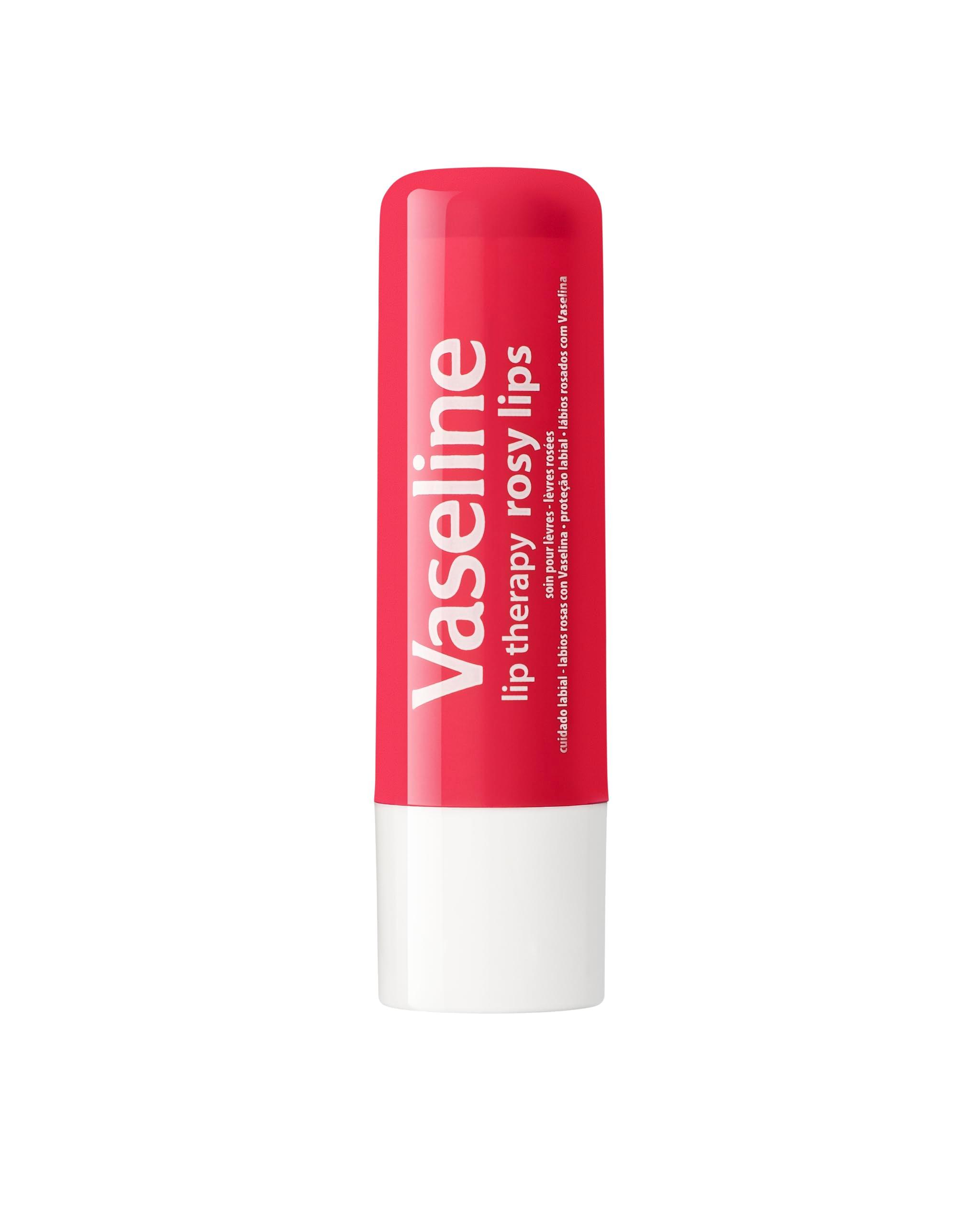 Vaseline Lip Therapy Care Rosy, Fast-Acting Nourishment, Ideal for Chapped, Dry, Cracked, or Damaged Lips, Lip Balm, 4-Pack, 0.16 Oz Each - Image 2