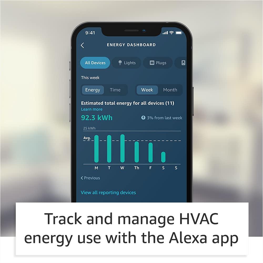 Amazon Smart Thermostat – Save money and energy - Works with Alexa and Ring - C-wire required - Image 2