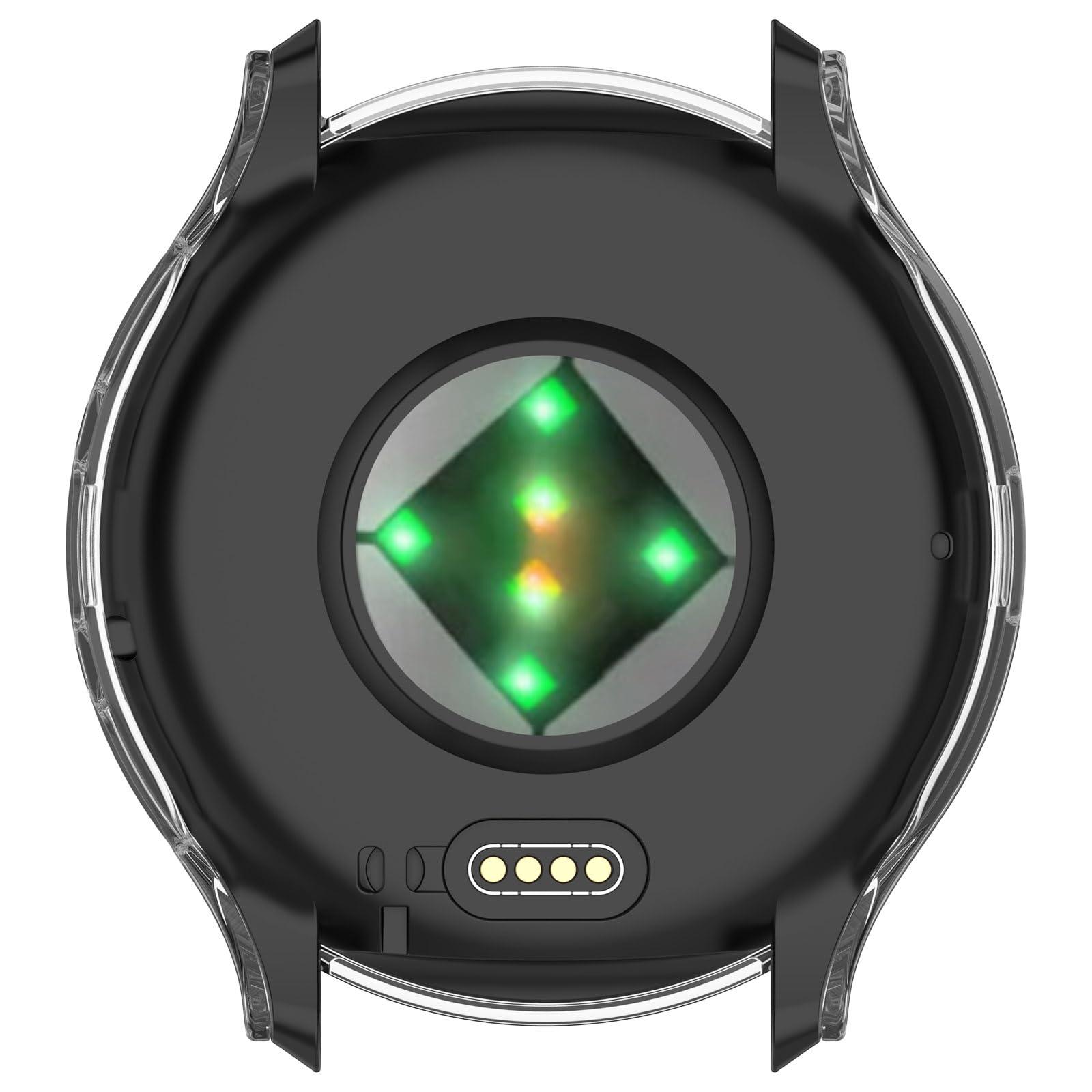 FanTEK Compatible for Garmin Venu 3S (41mm) Watch Case for Women Men, Scratch Resistant Shock Absorbing Case, Clear - Image 7