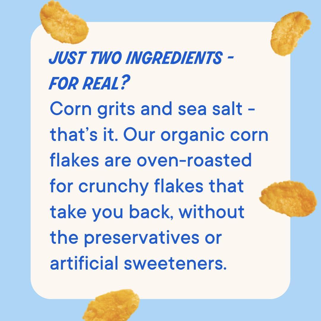 The Real Cereal Company, Organic Corn Flakes Cereal 3-Pack, Zero Sugar, Gluten Free, Non-GMO, Made in USA - Image 2