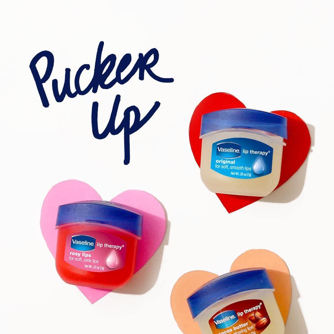 Vaseline Lip Therapy Cocoa Butter 4-Pack – Mini Lip Balms for Soft, Glowing Lips, 0.25 Oz Ea - Image 5