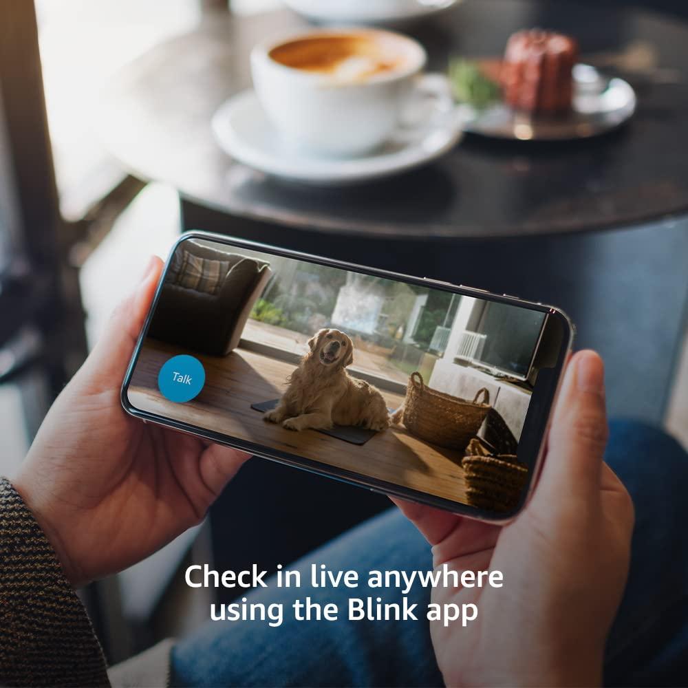 Blink Mini - Compact indoor plug-in smart security camera, 1080p HD video, night vision, motion detection, two-way audio, easy set up, Works with Alexa – 2 cameras (Black) - Image 3