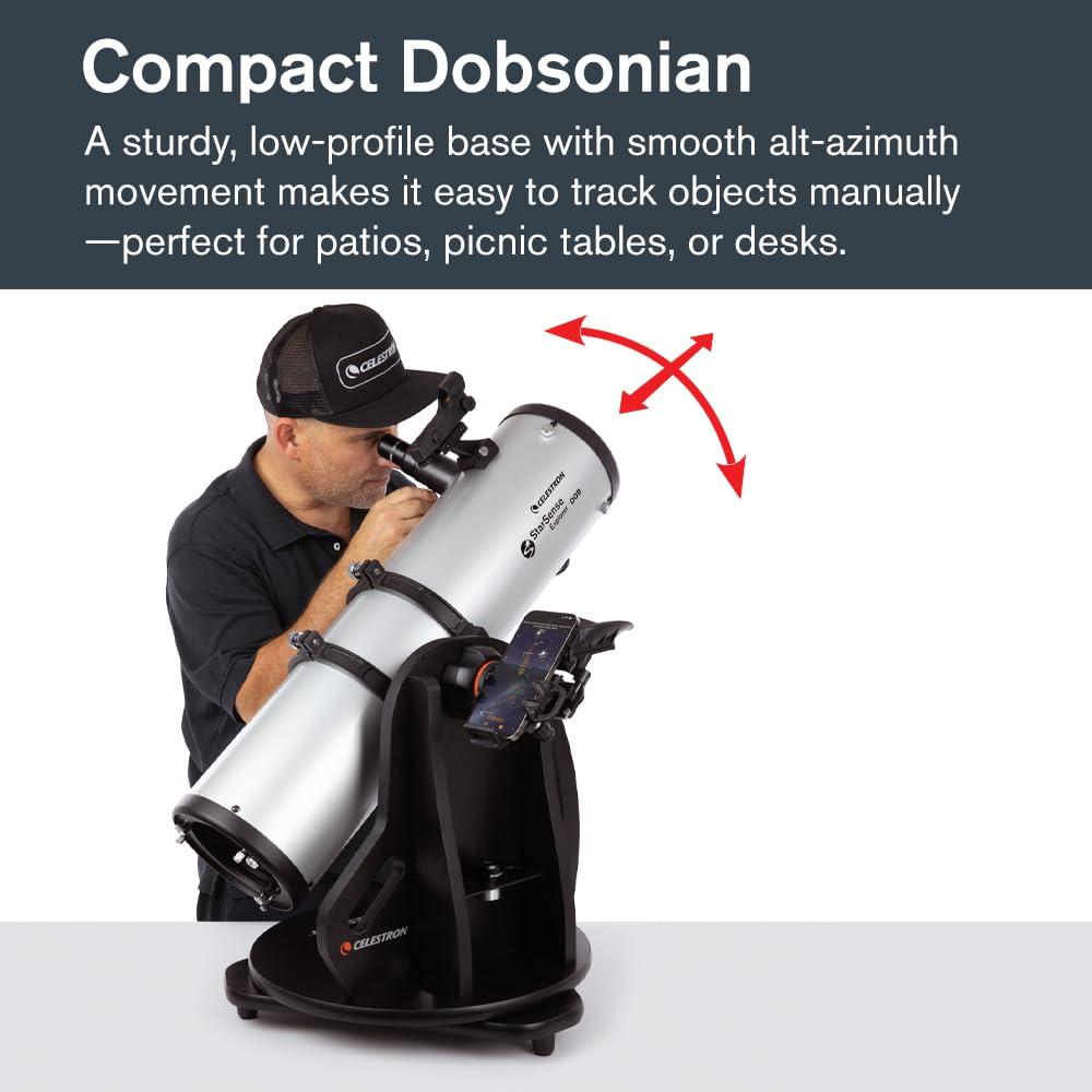Celestron 22482 StarSense Explorer 150mm Tabletop Dobsonian Smartphone App-Enabled Telescope Works with StarSense App to Help You Find Nebulae, Planets & More – iPhone/Android Compatible - Image 6