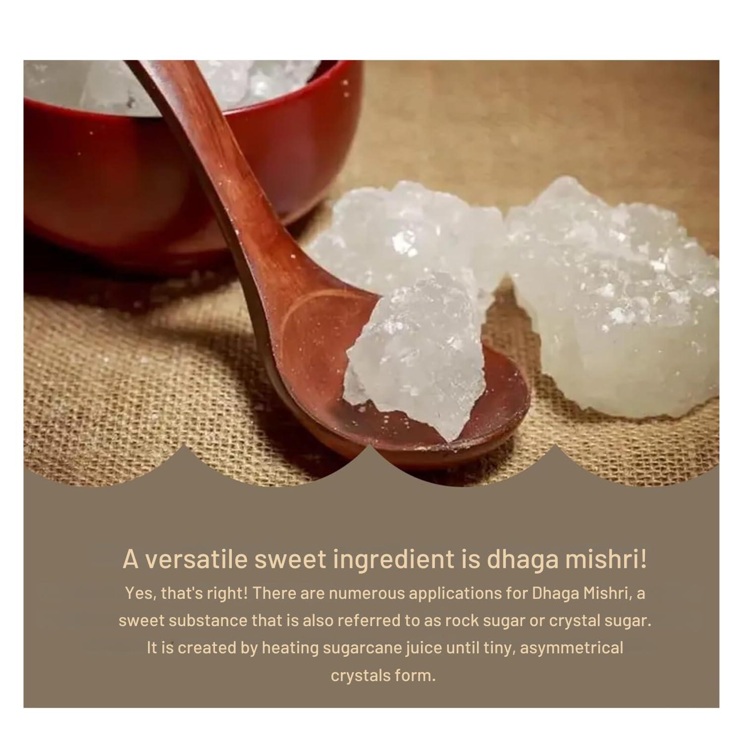 Herbal Fusion Organic Dhaga Mishri, 100% Organic, Kuja Mishri, Sugar Crystals, Dhaga Wali Mishri, Thread Crystals 210 Grams - Image 7