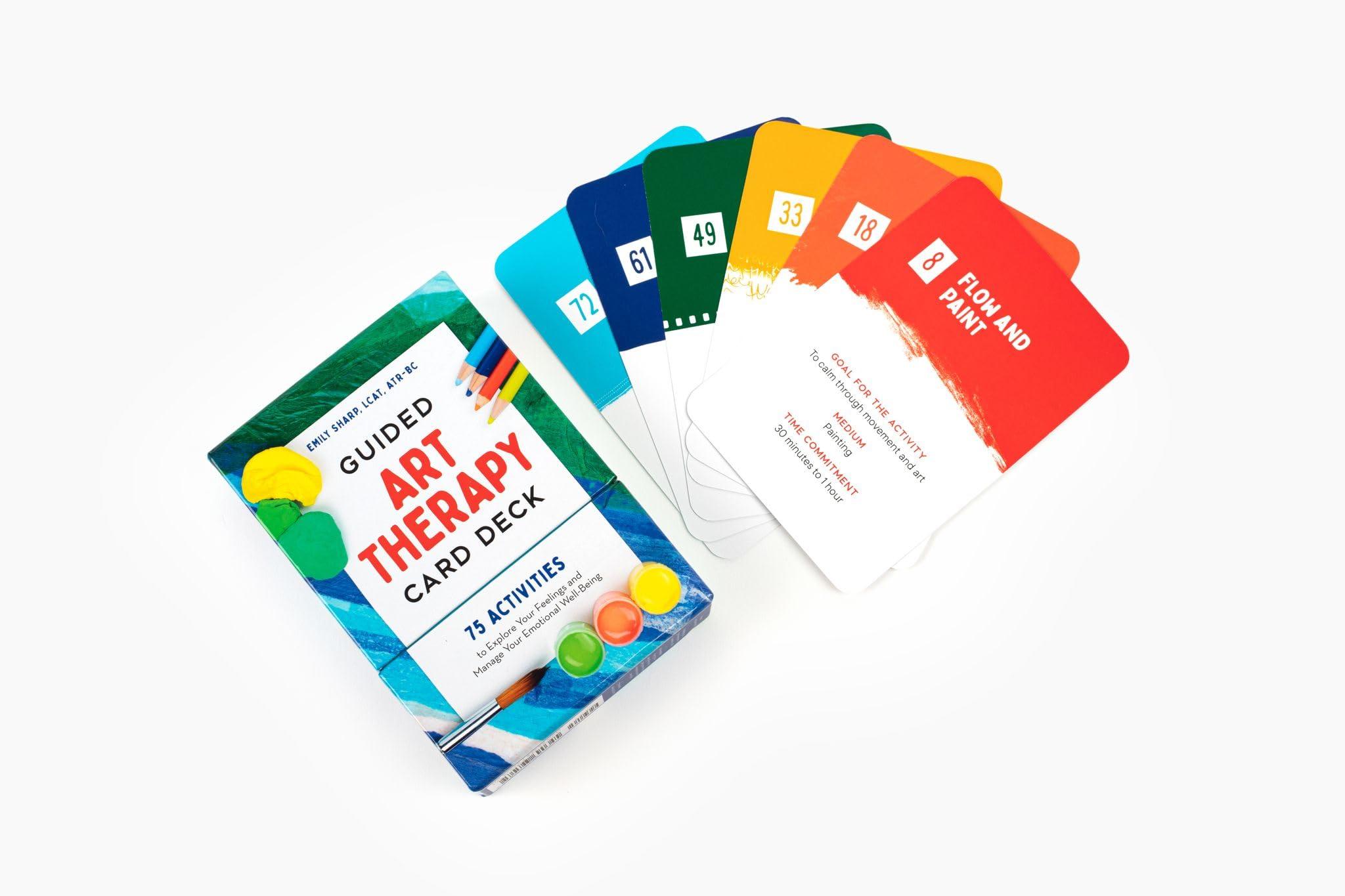 Guided Art Therapy Card Deck: 75 Activities to Explore Your Feelings and Manage Your Emotional Well-Being - Image 2