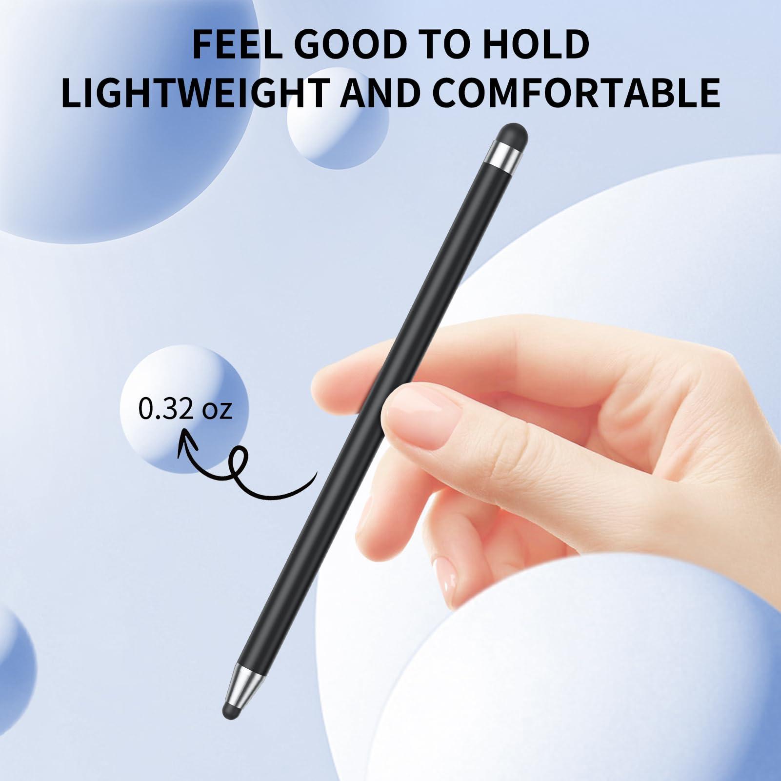 Stylus (10Pcs), Stylus Pen for Touchscreen, High Precision and Sensitivity Stylus Pen for iPad/iPhone/Samsung/Android Smartphone and Tablets, Compatible with All Capacitive Touch Screen (Black/White) - Image 4