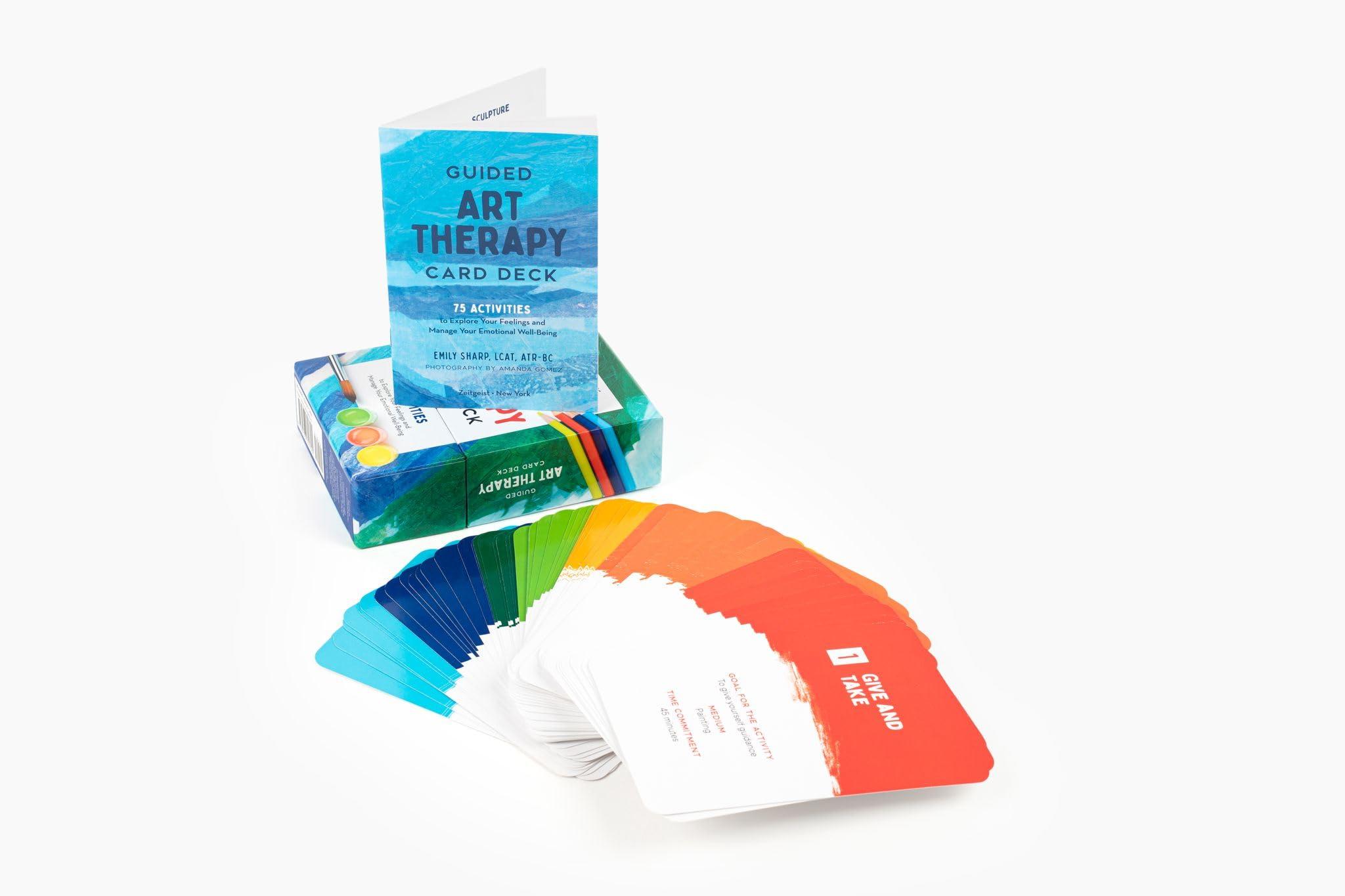 Guided Art Therapy Card Deck: 75 Activities to Explore Your Feelings and Manage Your Emotional Well-Being - Image 3