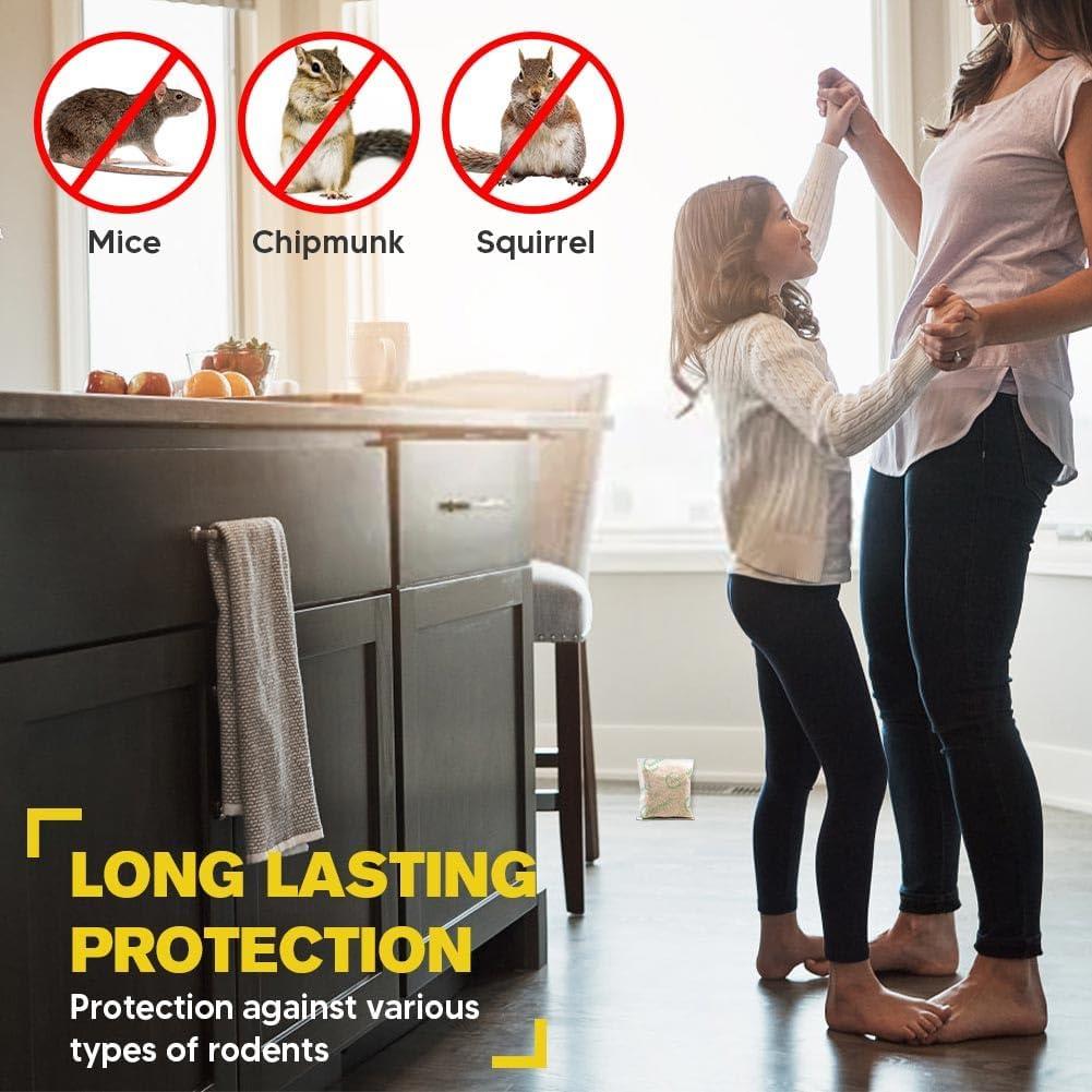 Mice Repellents Indoor, Mouse Repellent Outdoor, Rat Repellent for House, Extra-Strength Peppermint Repel Mice and Rats from Nesting&Freshen Air in Car/RV, Rat Deterrent Indoor, Get Rid of Mice-12P - Image 3