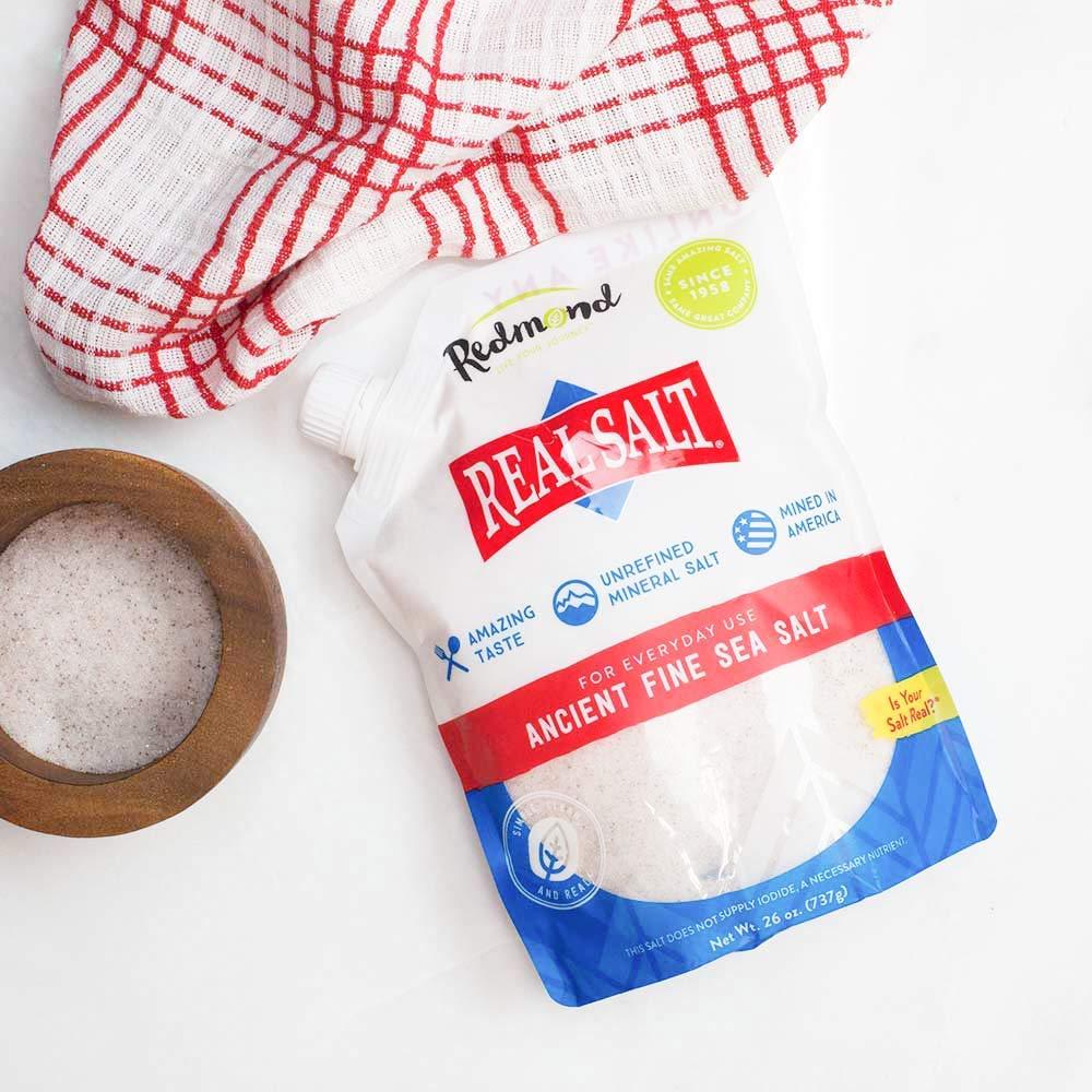 REDMOND Real Sea Salt - Natural Unrefined Gluten Free Fine, 26 Ounce Pouch (1 Pack) - Image 7