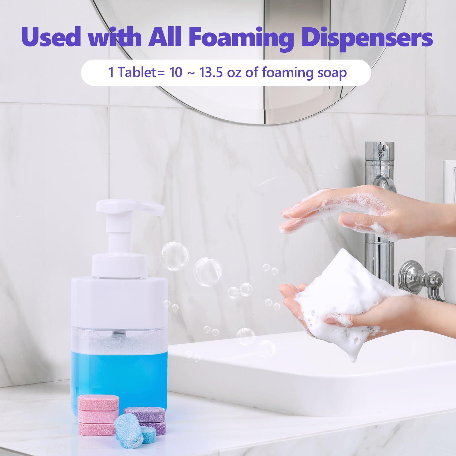 USKICH Foaming Hand Soap Tablet Refills -48Pack | Eco Friendly Products & Cleaning Supplies | Variety Fragrance Soap Refills Tablets for Using With Foaming Hand Soap Dispenser (48 x 8 Fl oz bottles) - Image 5