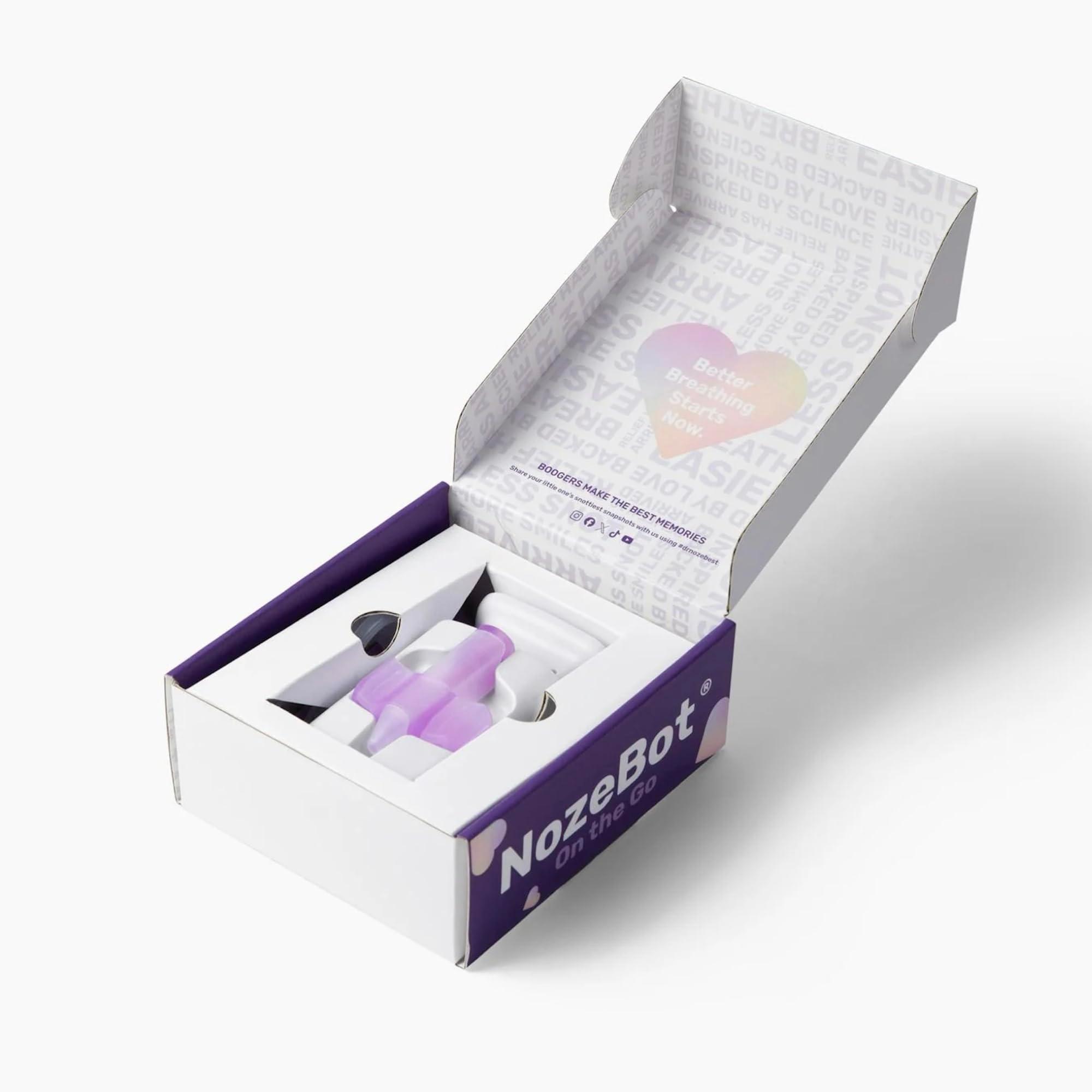 Dr. Noze Best - NozeBot | Electric Baby Nasal Aspirator | Hospital Grade Suction | Nose Sucker and Nasal Vacuum | Safe for Infants and Toddlers (On The Go - Mild Congestion) - Image 8
