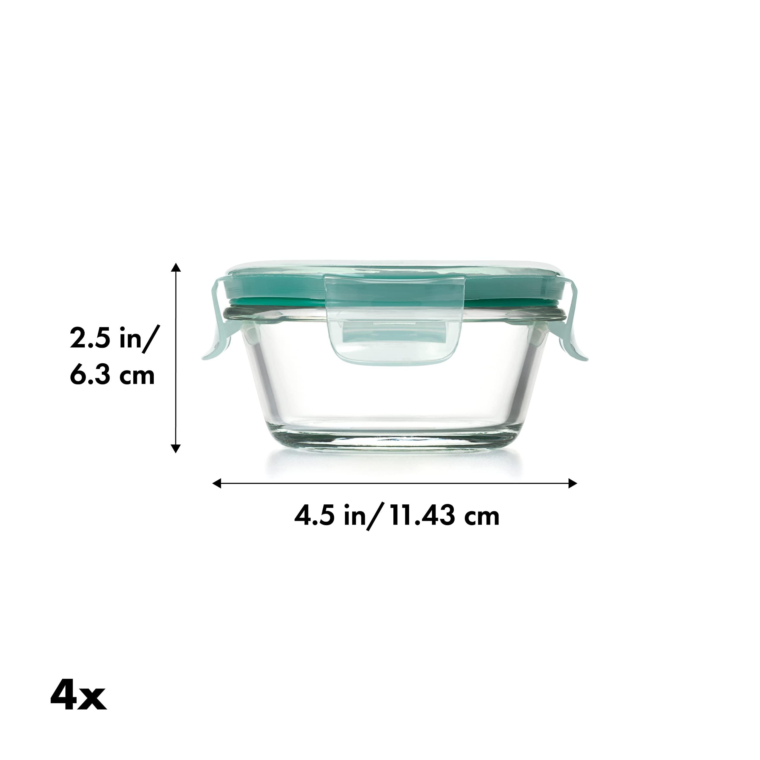 OXO Good Grips 8 Piece Prep, Serve and Store Smart Seal Glass Food Storage Set - Image 2