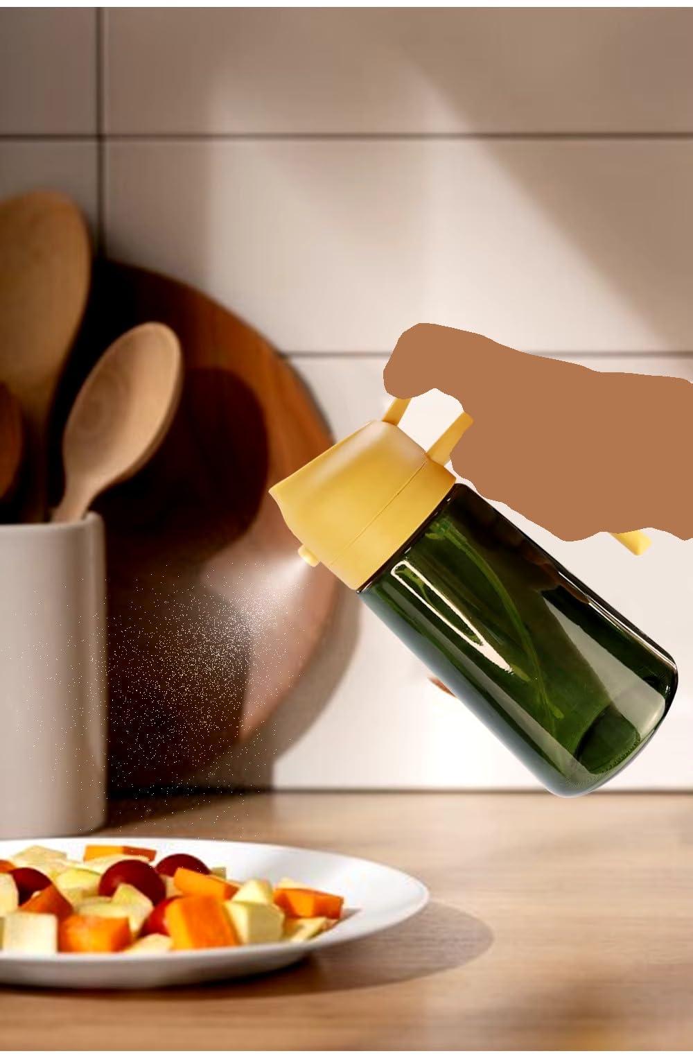 AZZS 16oz Olive Oil Dispenser Bottle, Oil Sprayer for Cooking, Air Fryer, Salad, BPA-Free, 470ml, Black - Image 6