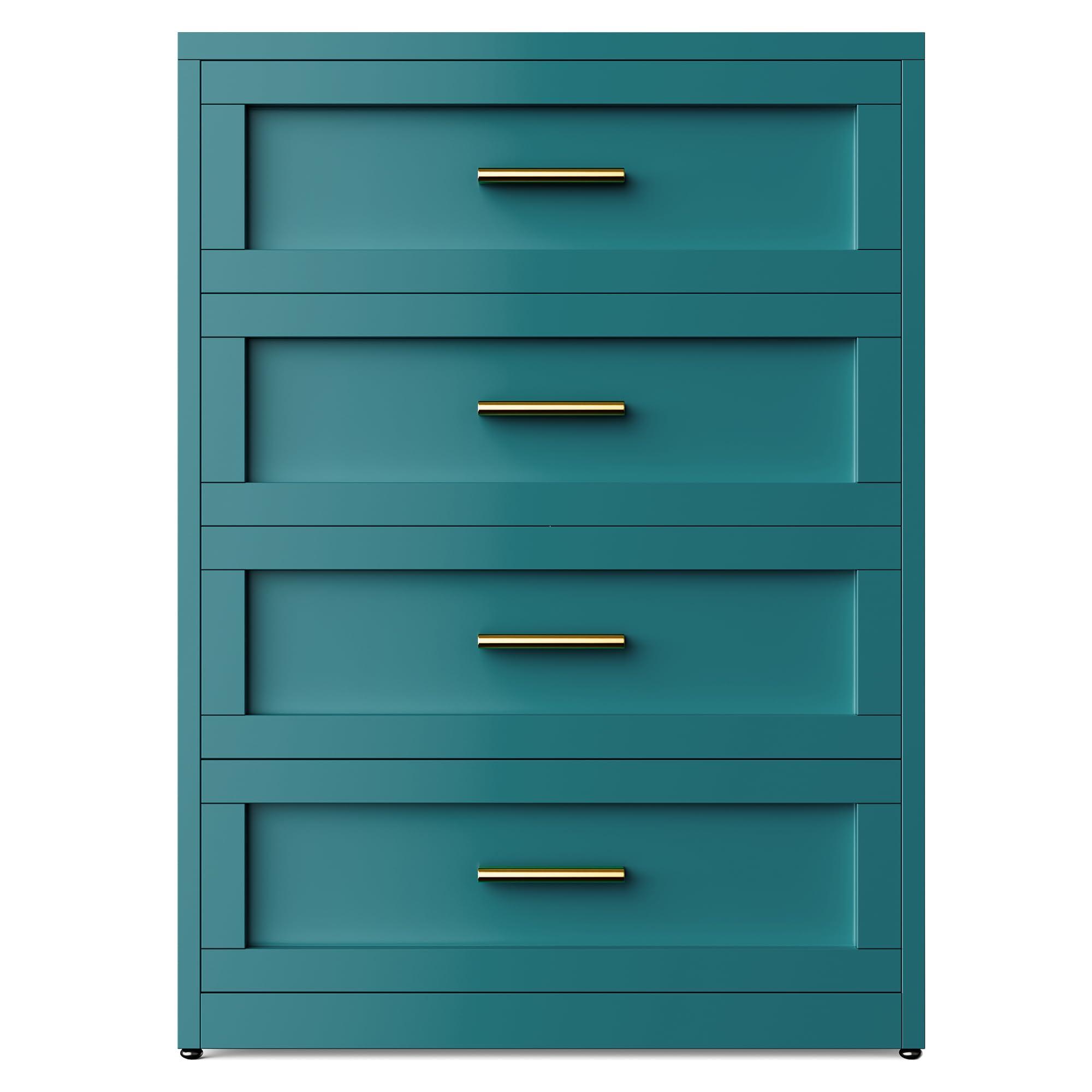 QINPTWUT Versatile 4-Drawer Dresser Cabinet - Waterproof, Rust-Proof, Easy Assembly for Bedroom, Office, Living Room, Entryway Furniture - Image 7