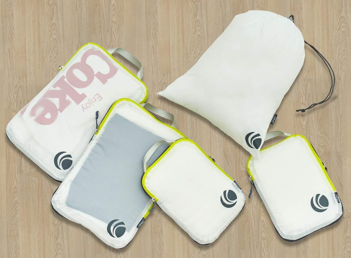 Cipway - 5 Set Compression Packing Cubes for Travel, Ultralight Packing Organizers for Luggage Suitcase & Backpack (White), L - Image 7