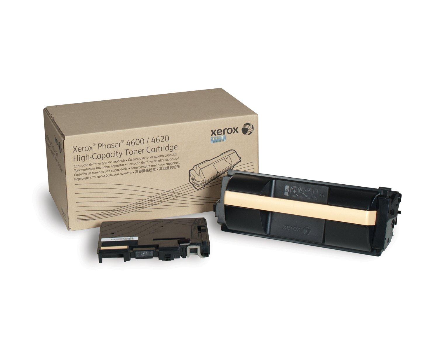 Xerox Phaser 4600/4620/4622 Black High Capacity Toner Cartridge Including Waste Toner Bottle (30,000 Pages) - 106R01535