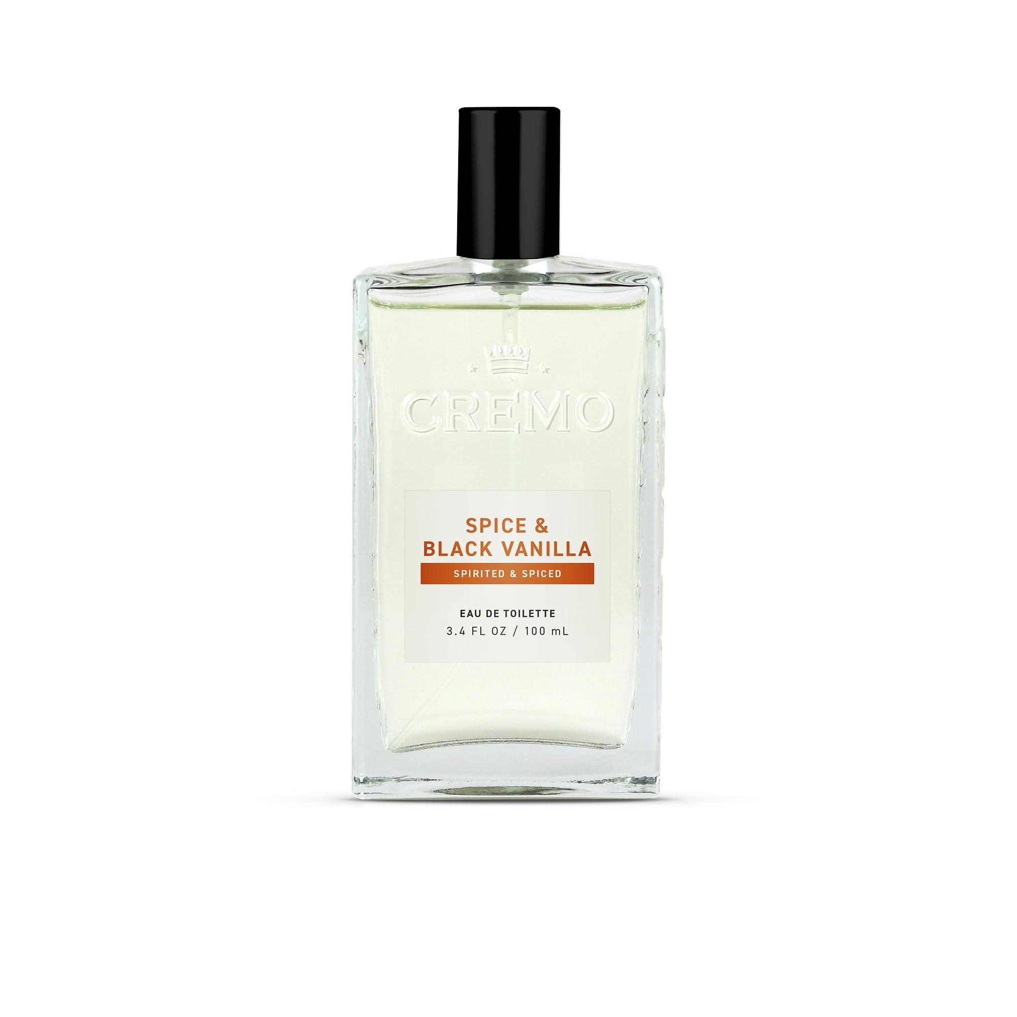 Cremo Cologne for Men - Spice & Black Vanilla Mens Cologne Spray - An Explosion of Vibrant Spices, Dark Woods and Black Vanilla, Fragrances For Men, 3.4 Fl Oz
