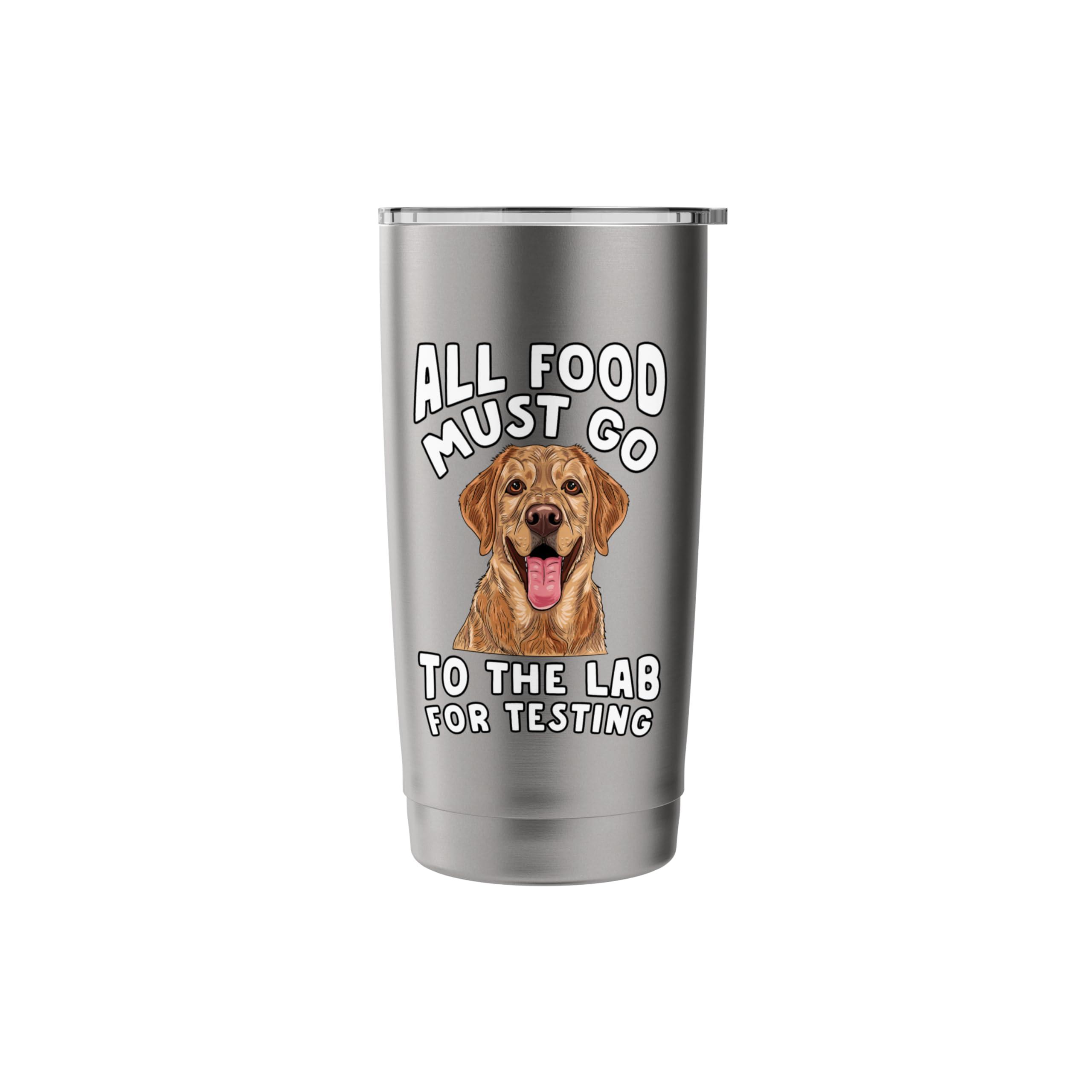 Labrador Retriever All Food Must Go To The Lab Dog Funny Stainless Steel Insulated Tumbler - Image 4