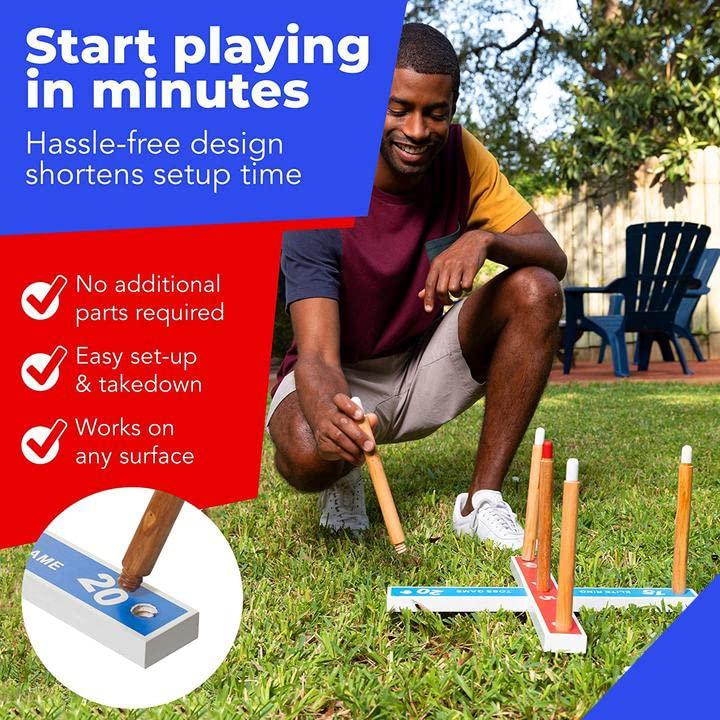 Elite Sportz Ring Toss Games for Kids - Outdoor Yard Game for Adults & Family - Backyard Toys, Outdoor Game, Backyard Games, Lawn Games for Kids Ages 4-8 - Image 7