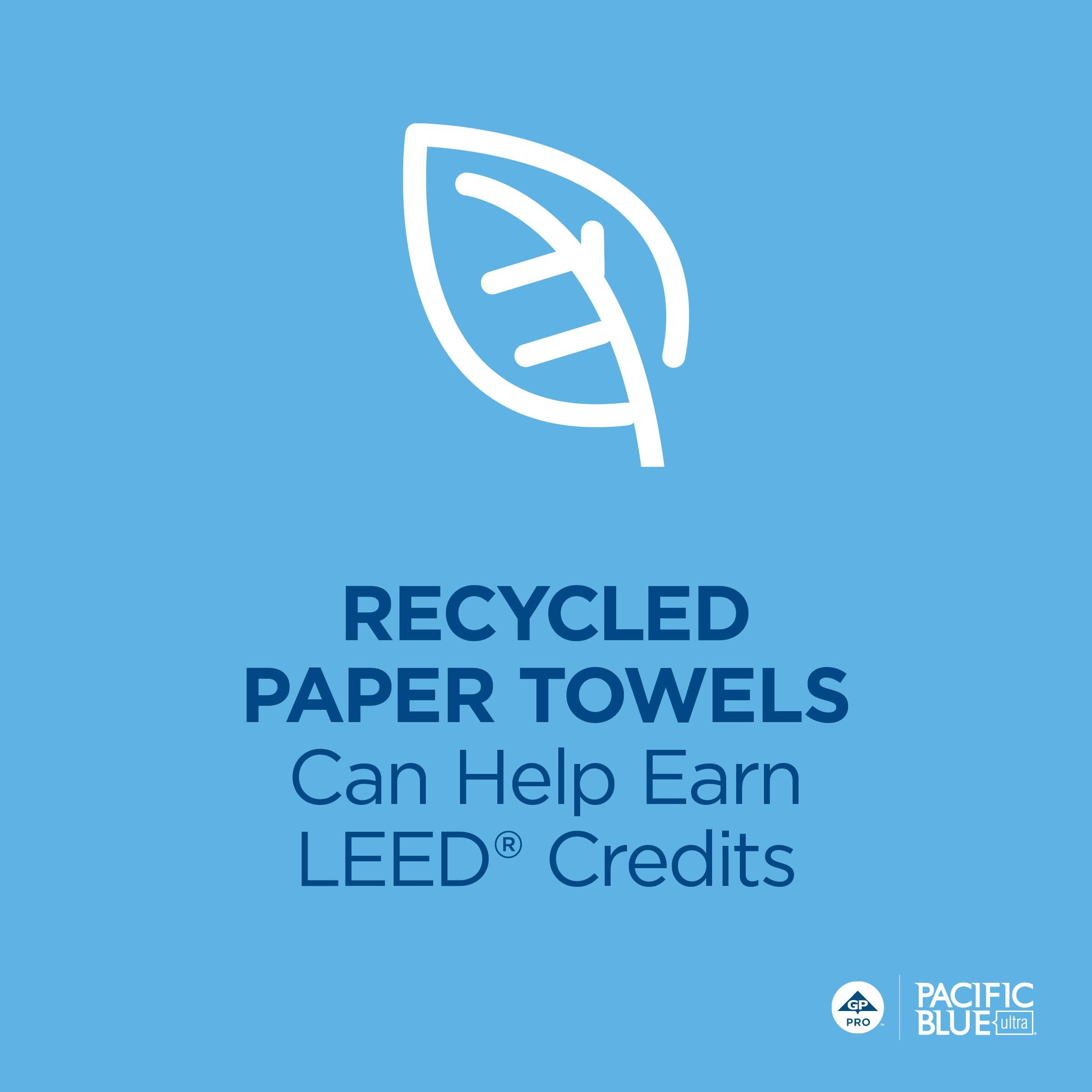 Pacific Blue Ultra 8” High-Capacity Recycled Paper Towel Roll by GP PRO (Georgia-Pacific), White, 26490, 1150 Feet Per Roll, 6 Rolls Per Case - Image 10