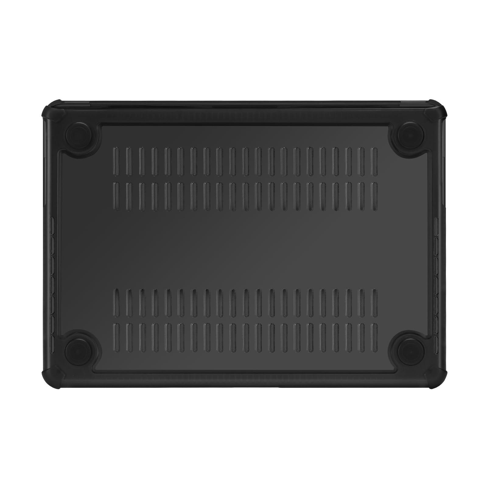 MOSISO Compatible with MacBook Pro 14 inch Case 2025-2021 M4 M3 M2 M1 A3112 A3185 A3401 A2918 A2992 A2779 A2442, Anti-Cracking Heavy Duty TPU Bumper Hard Case&Keyboard Skin&Screen Film, Black - Image 8