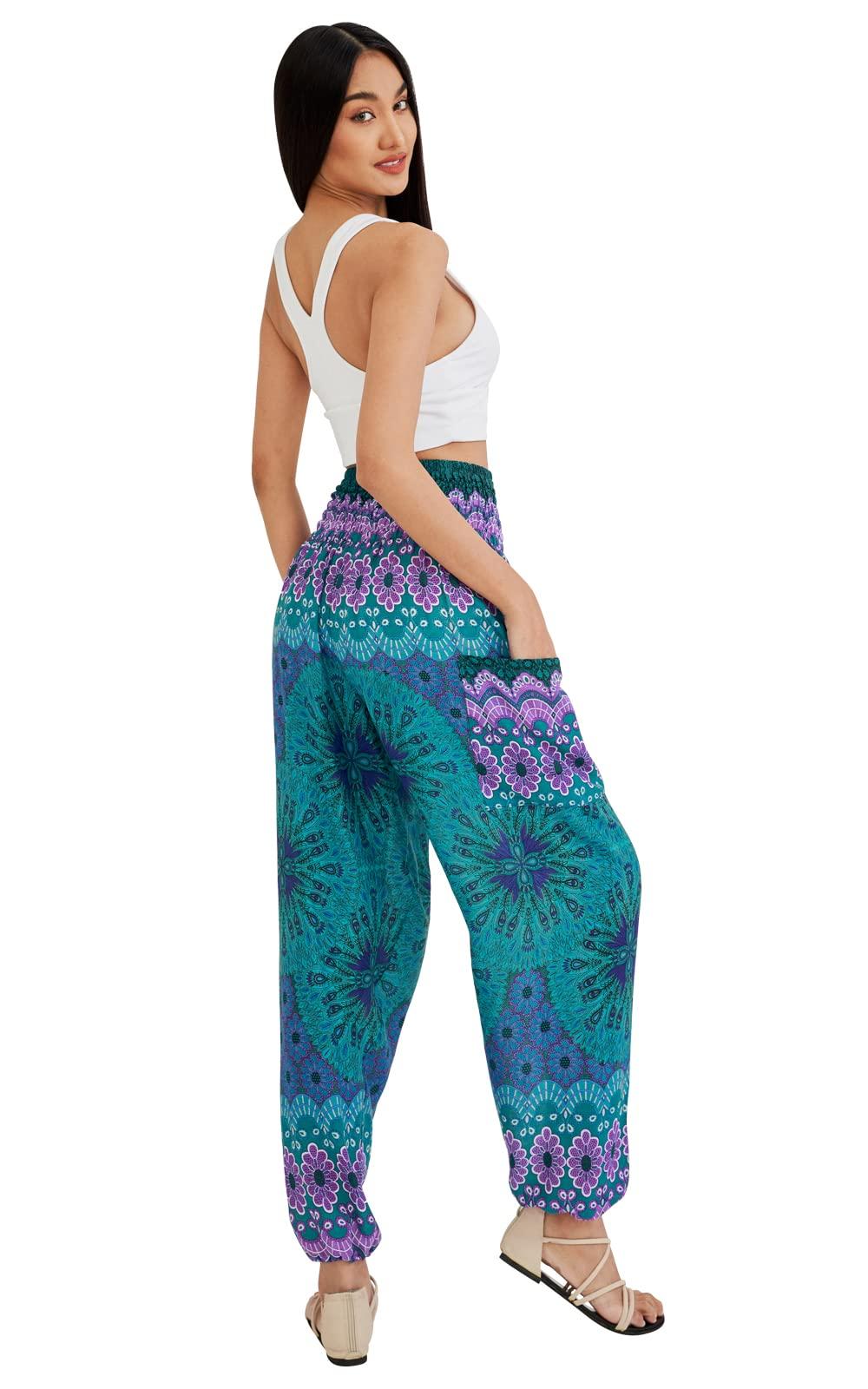 Joob Joob Boho Pants for Women - Hippie Harem Pants Women - Womens Yoga Pants – Comfy Bohemian Flowy Hippie Clothes - Image 5