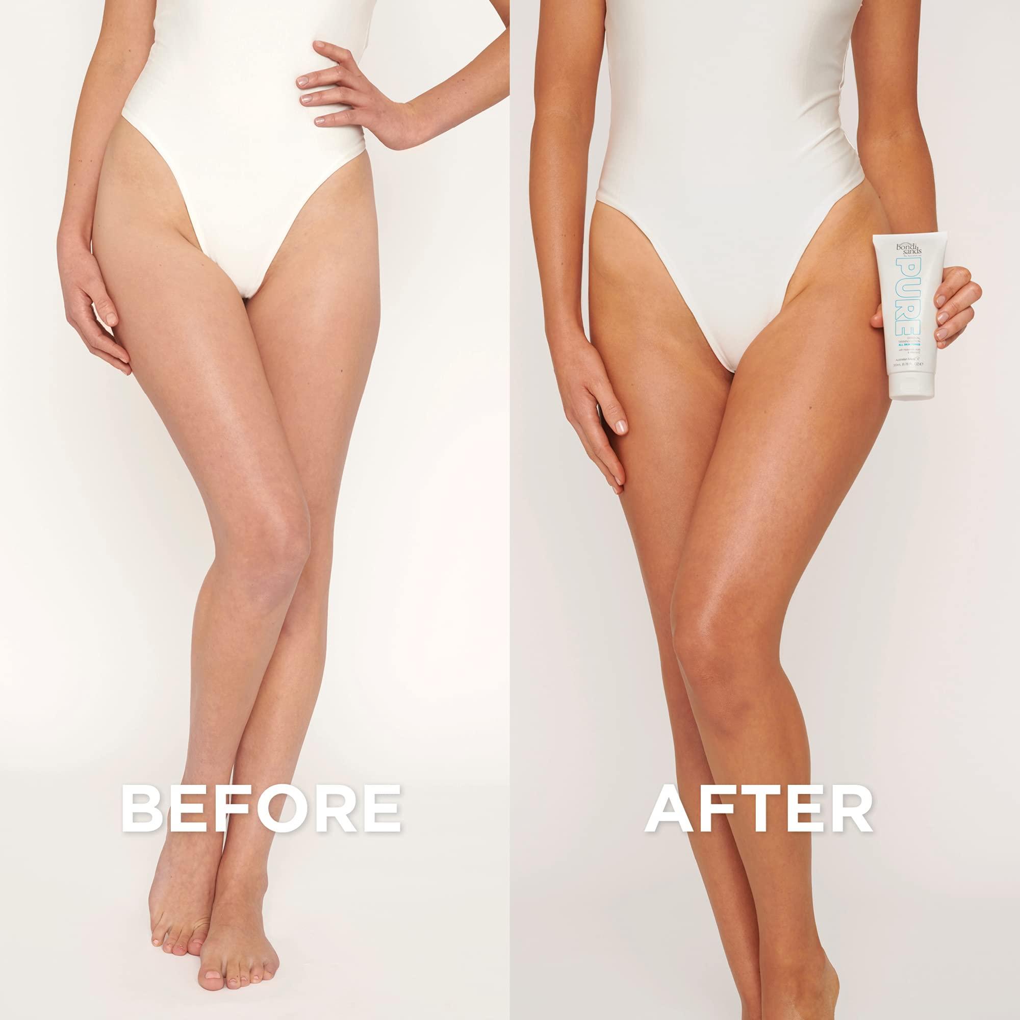 Bondi Sands PURE Gradual Tanning Lotion | Hydrates with Hyaluronic Acid for a Glowing Tan, Fragrance Free, Cruelty Free, Vegan | 6.76 Oz/200 mL - Image 4