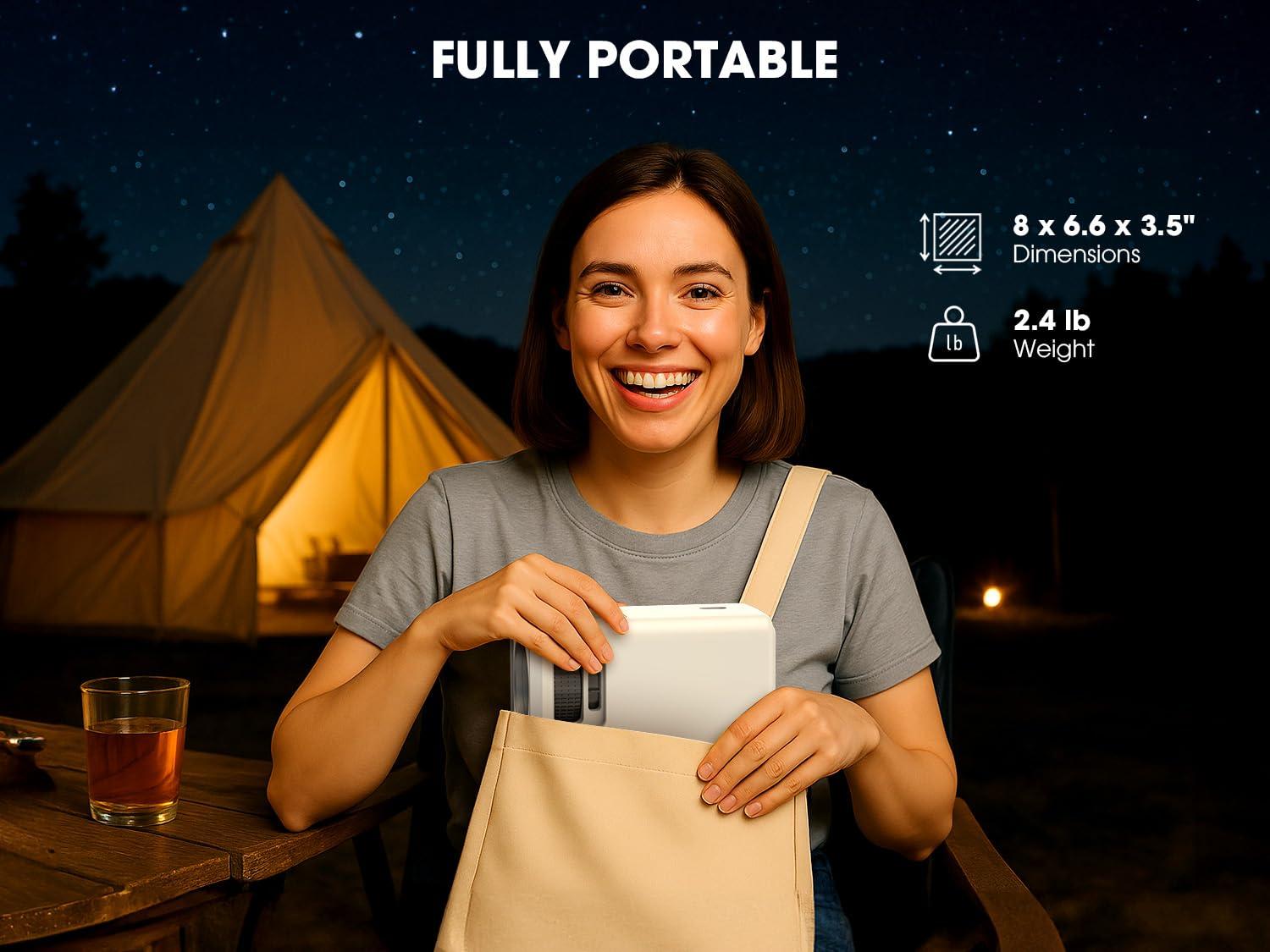 [Netflix Officially/Dolby Audio] Smart Projector with WiFi and Bluetooth, VIZONY Native 1080P Projector with Apps Built in Netflix, Youtube, Hulu, Disney+, Portable Mini Projector for Indoor/Outdoor - Image 8