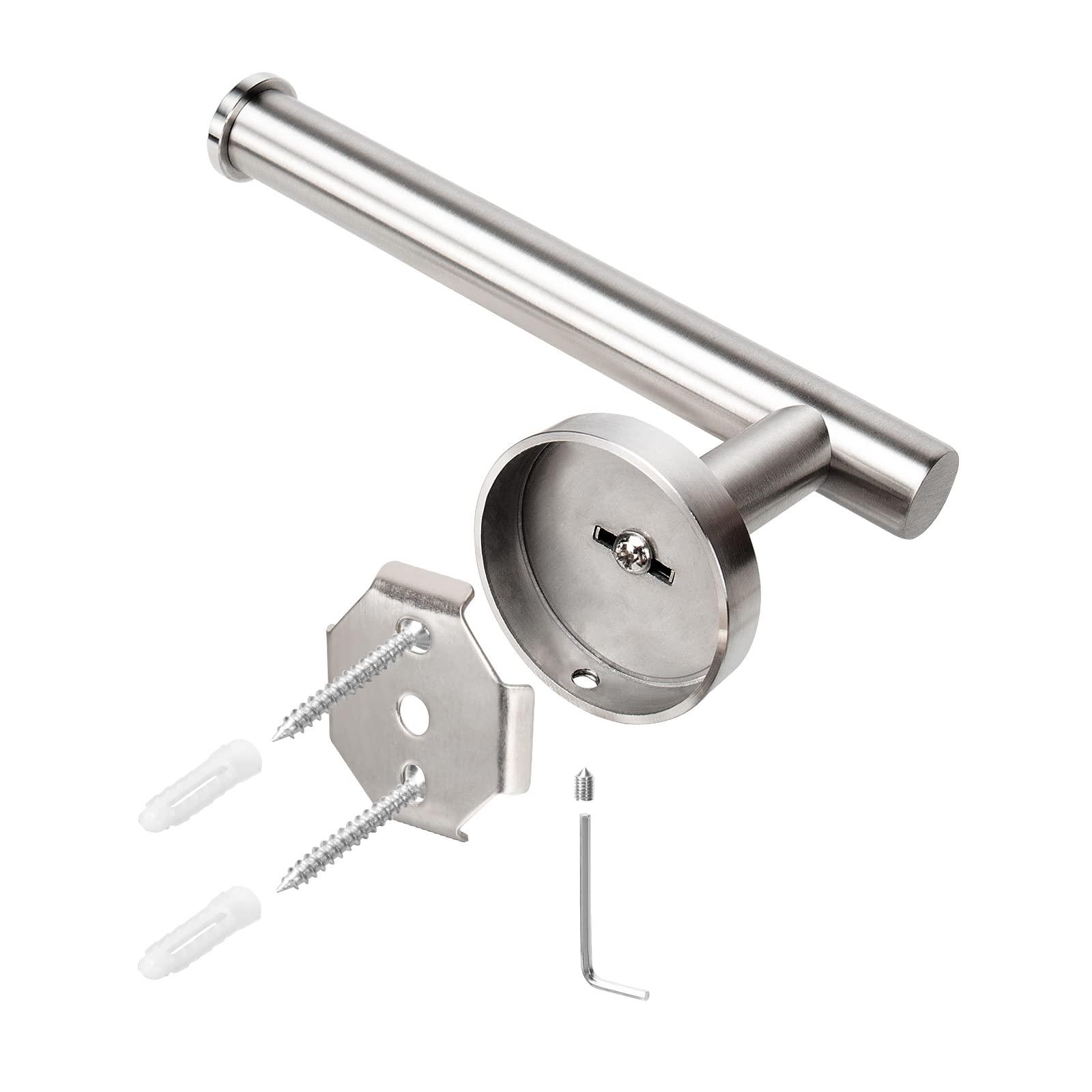 NearMoon Bathroom Toilet Paper Holder, Premium SUS304 Stainless Steel Rustproof Wall Mounted Toilet Roll Holder for Bathroom, Kitchen, Washroom (1 Pack, Brushed Nickel) - Image 6