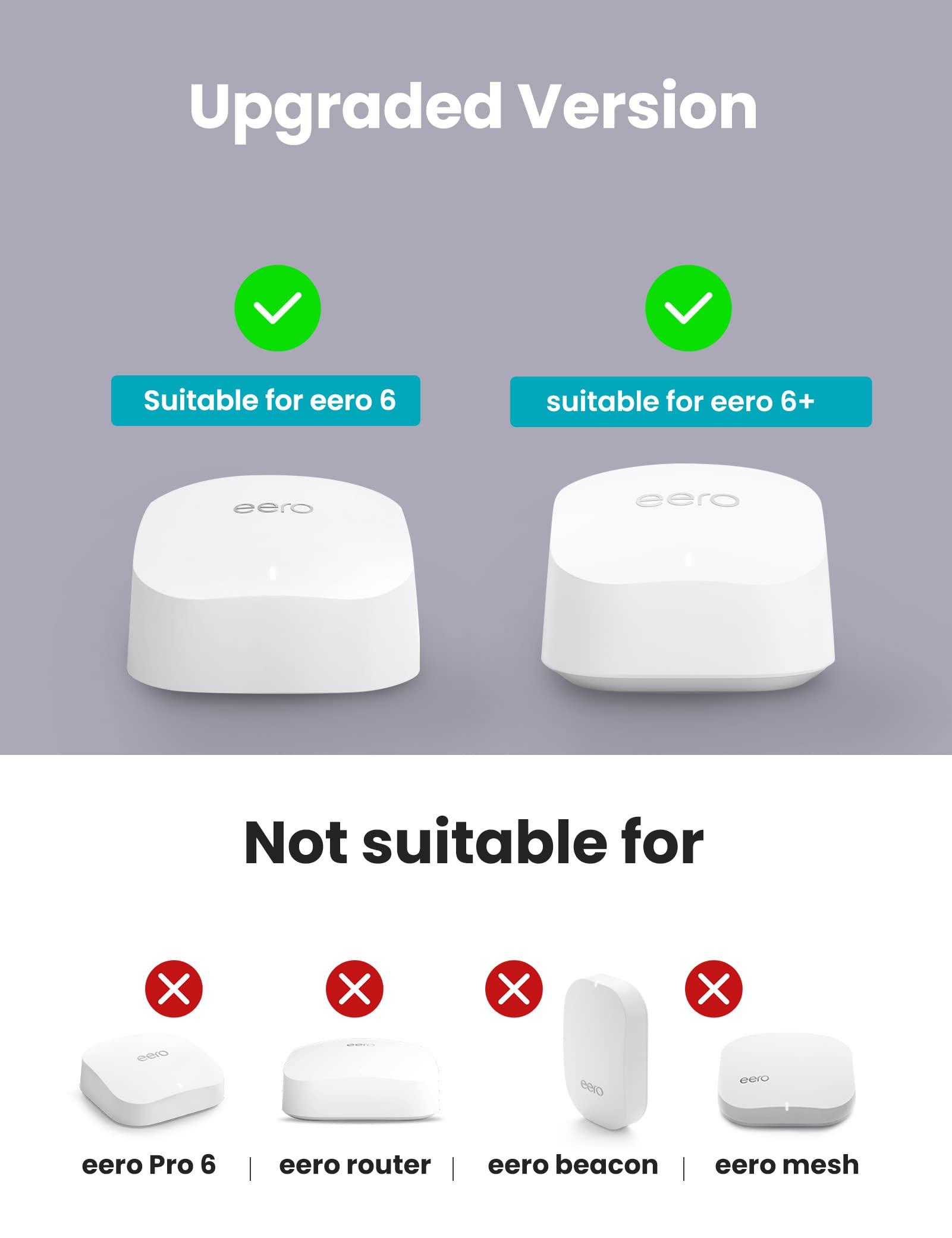 DG-Direct Wall Mount Holder Only for eero 6 Router Mesh Wi-Fi System,No Messy Wires,Stand Bracket for eero 6 Extender Space Saving White 3Pcs - Image 2