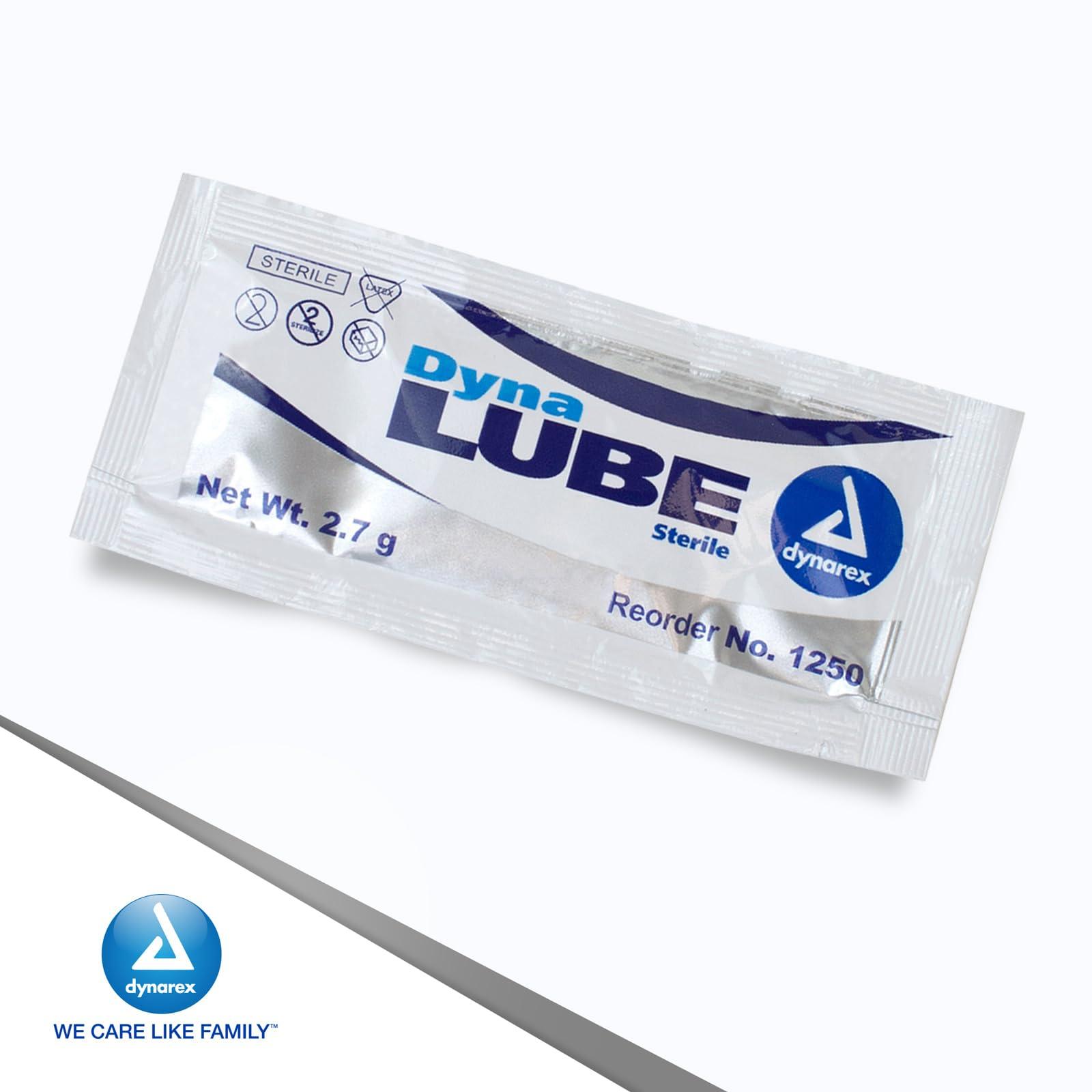 Dynarex DynaLube Lubricating Jelly, Water Soluble and Sterile Lubricant Jelly, Used for Body Orifices, Hinged Instruments and Medical Devices, 1 Box of 144 DynaLube Packets, 2.7g - Image 6