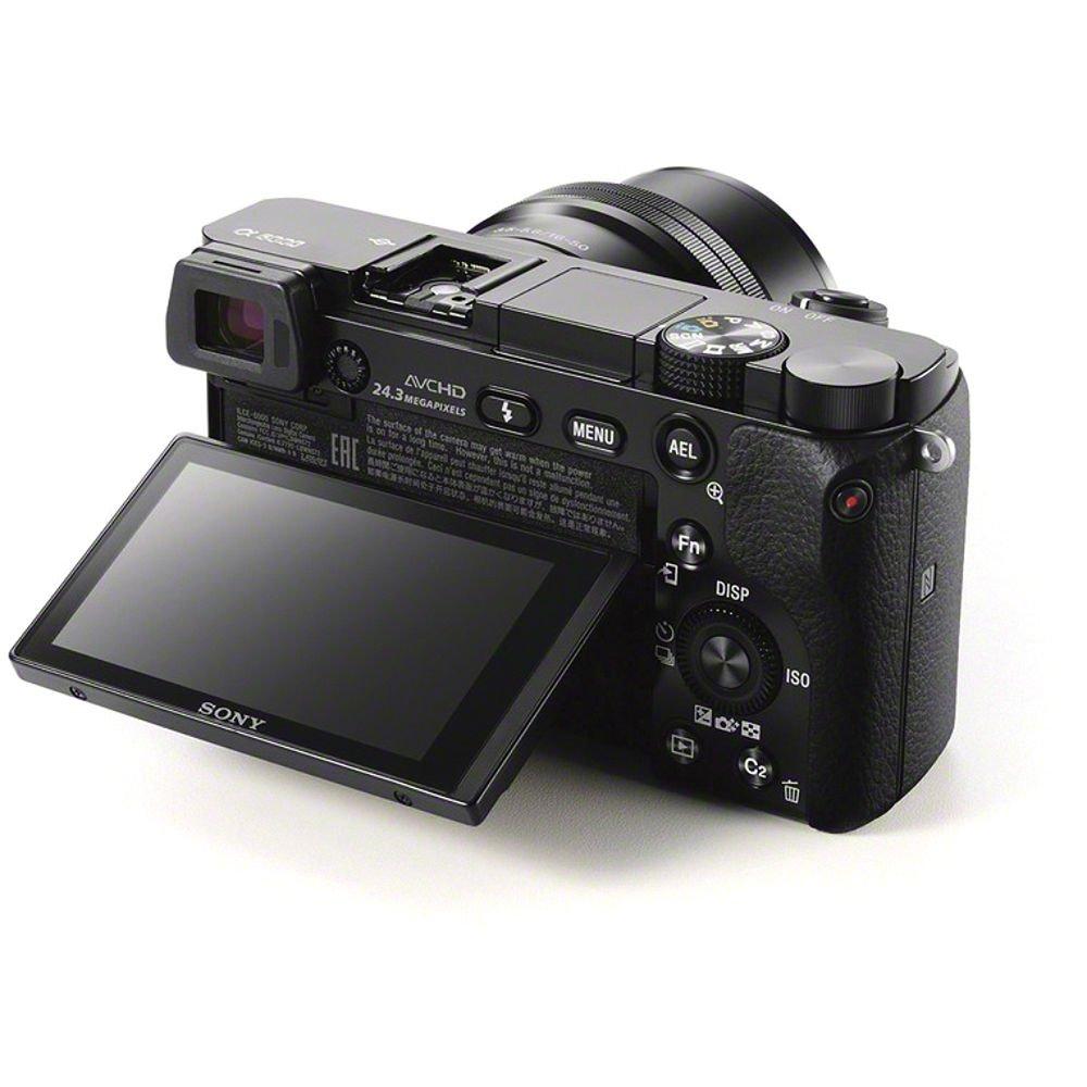 Sony Alpha a6000 Mirrorless Digital Camera 24.3MP SLR Camera with 3.0-Inch LCD (Black) w/16-50mm Power Zoom Lens - Image 7