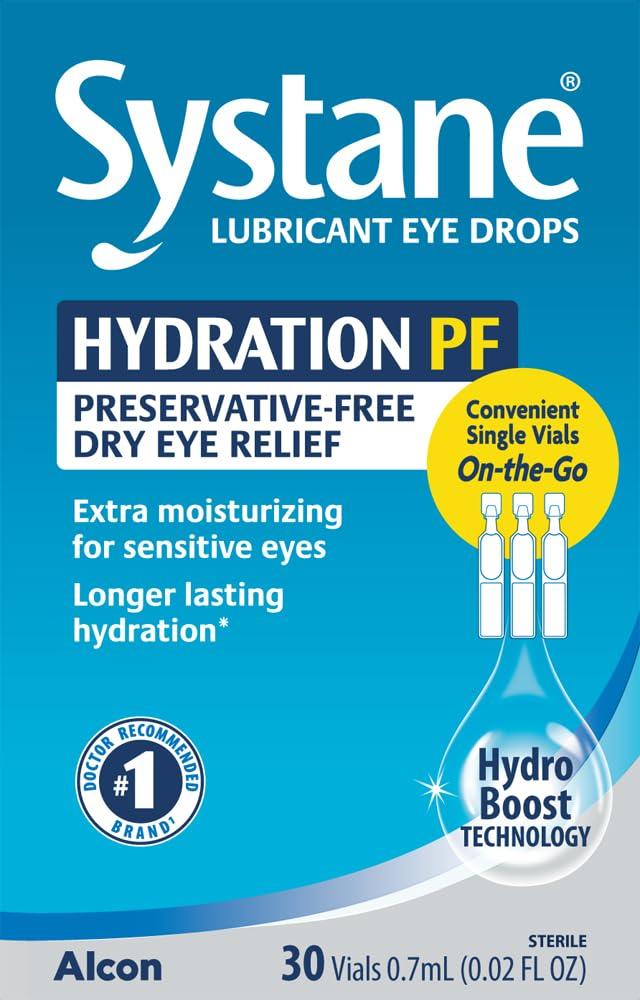 Alcon Hydration Preservative-Free Lubricant Eye Drops, Transparent, 0.7 ml, 30 Count - Image 5