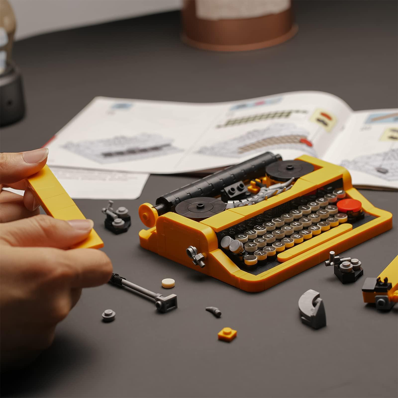 ENJBRICK Typewriter Building Set Compatible with Lego for Adults,Ideas Cute Building Toys for Girls 8-14 Years,Christmas Toys for Kids - Image 6