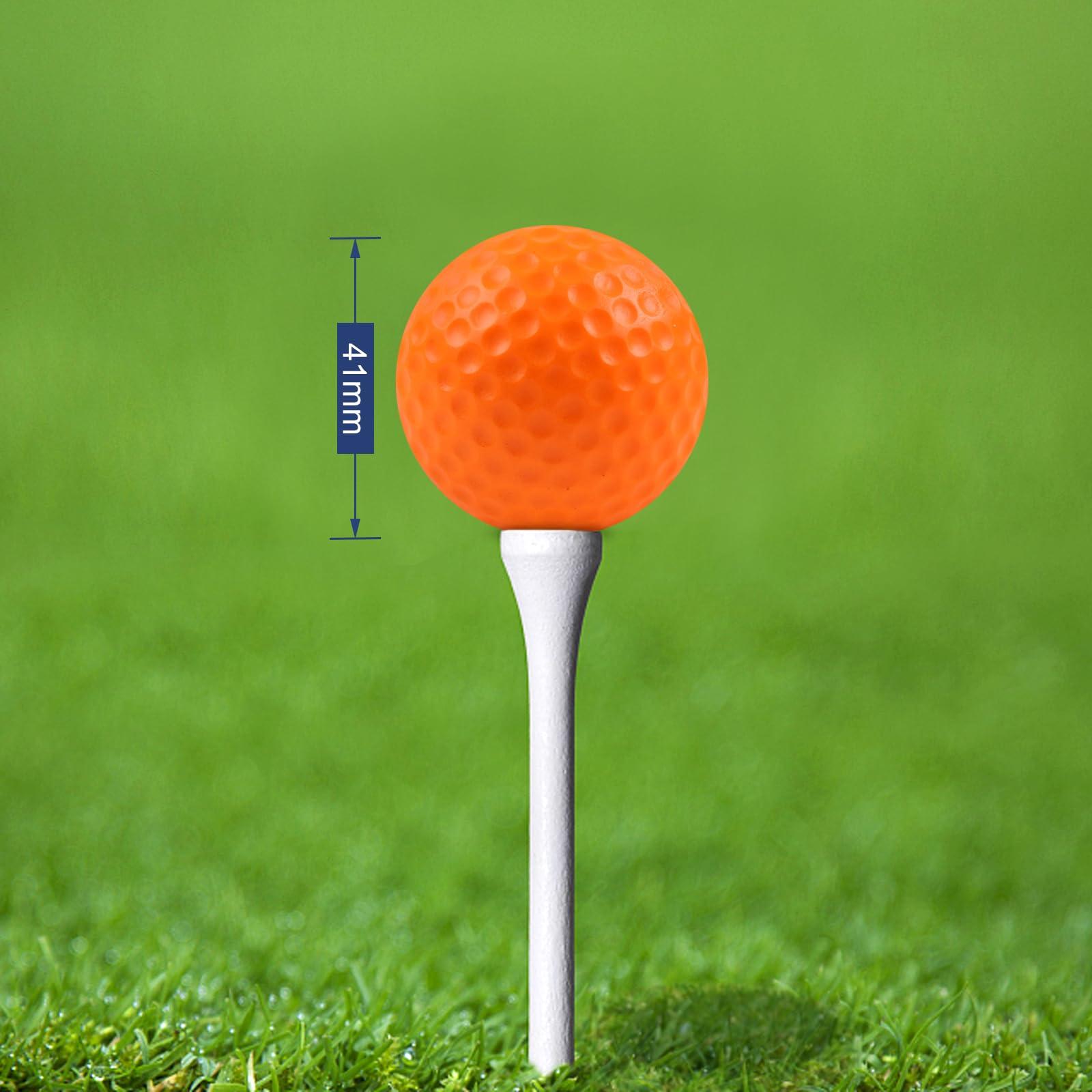 Guirnd 20 Pack Foam Golf Balls, 41mm Practice Golf Balls, Realistic Feel and Long Lasting Limited Fligh Practice Golf Balls for Backyard, Soft Golf Balls for Indoor or Outdoor - Image 2