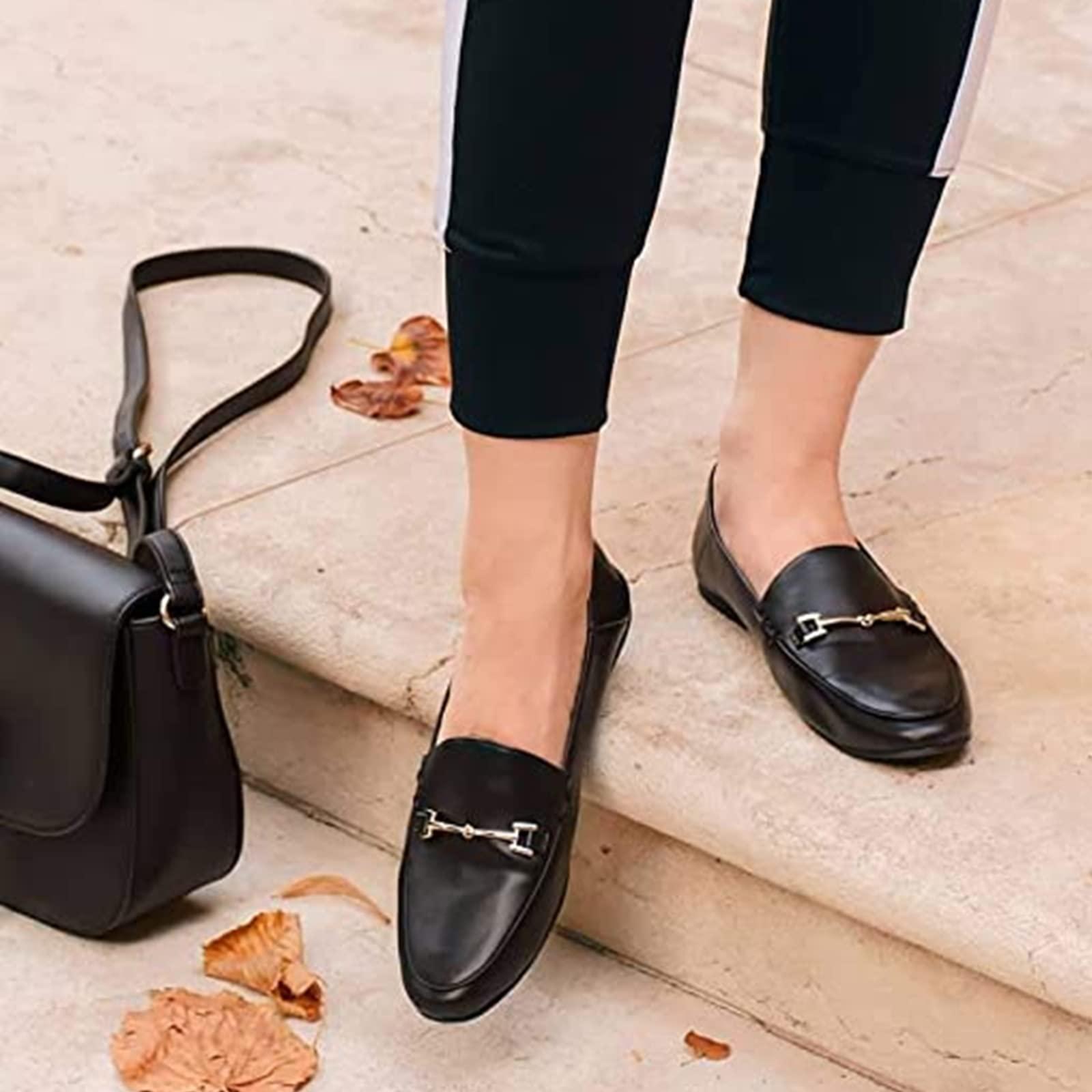 JENN ARDOR Loafers for Women Flats Shoes Womens Penny Loafers Slip On Pointed Toe Comfortable Office Work Driving Flats Fashion Dress Shoes for Women - Image 5
