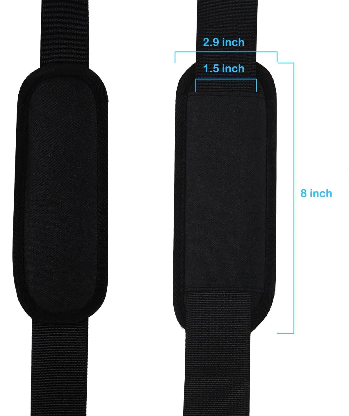 Universal Replacement Laptop Shoulder Strap, Durable 55" Adjustable Comfortable Belt with Metal Hooks for Briefcase, Computer Messenger Bag, Laptop Case Luggage/Duffel/Camera, (Black) - Image 4