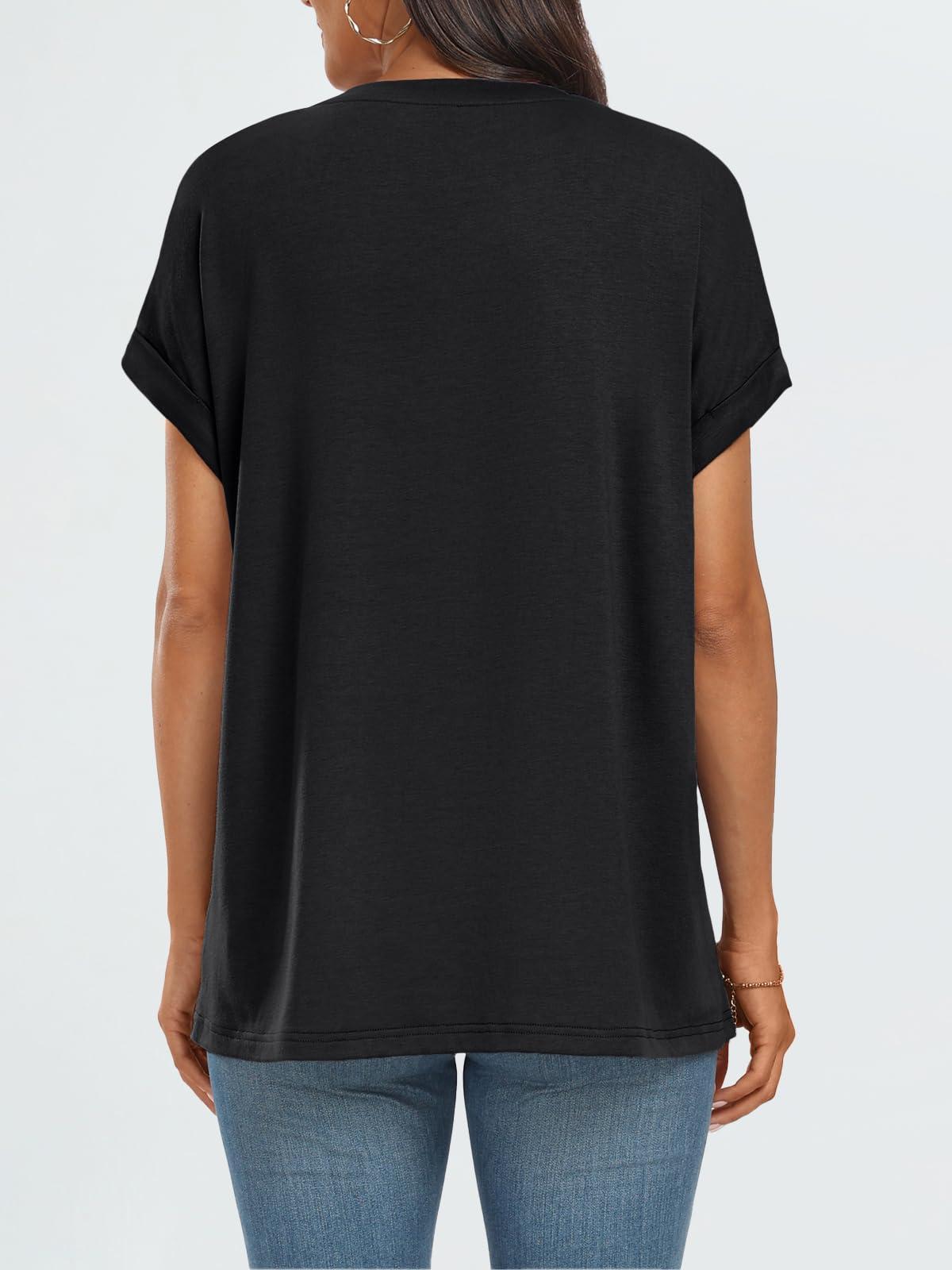 AUTOMET Womens Summer Tops Oversized Short Sleeve Business Casual T Shirts Trendy Fashion Clothes Spring Outfits 2025 - Image 5
