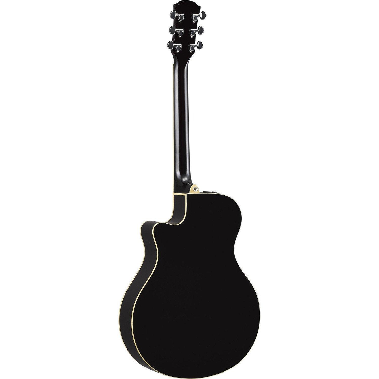Yamaha APX600 BL Thin Body Acoustic-Electric Guitar, Black - Image 2