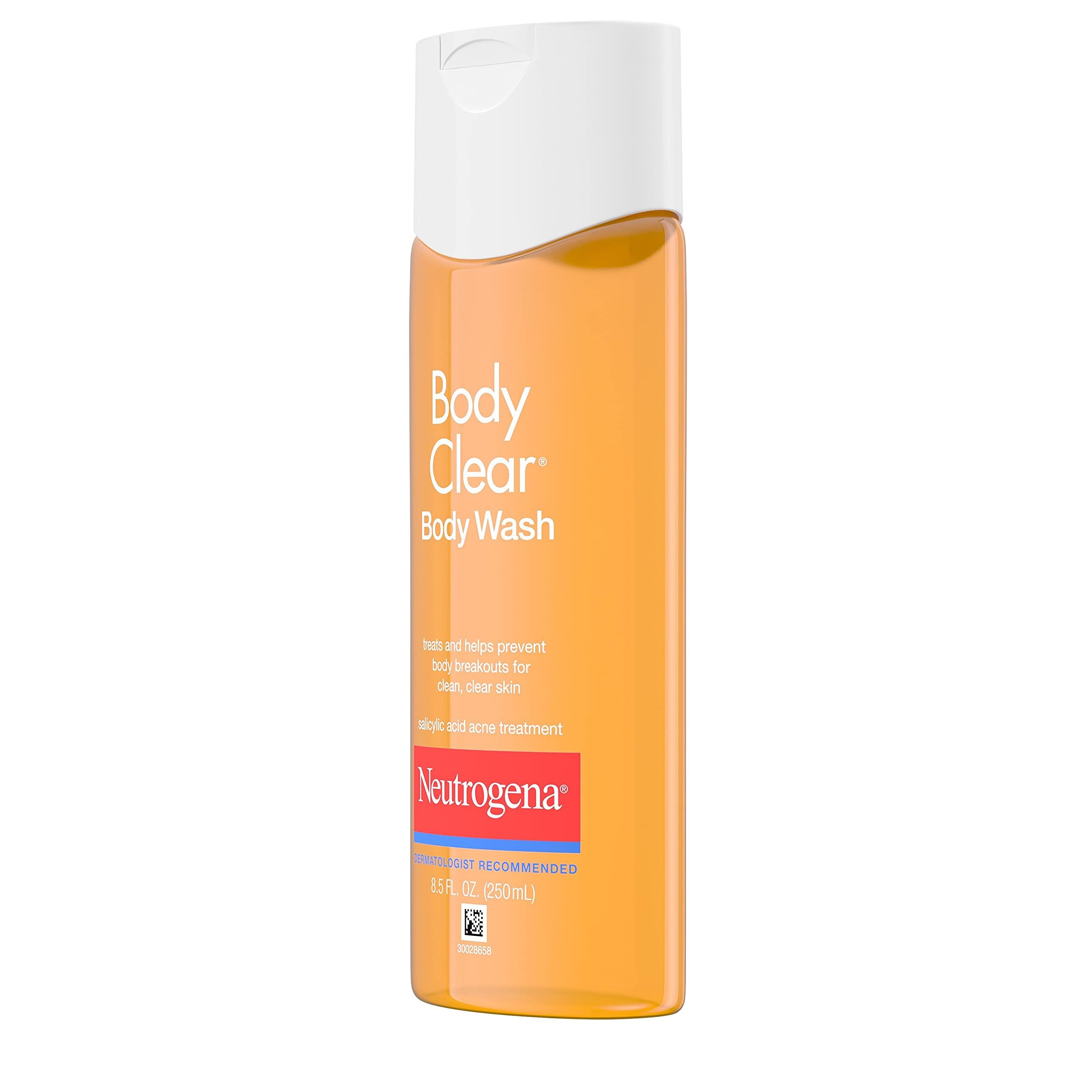 Neutrogena Body Clear Acne Body Wash with Glycerin & 2% Salicylic Acid Acne Medication, Oil-Free Acne Wash for Breakouts on Back, Chest & Shoulders, Non-Comedogenic, 8.5 fl. Oz, 3 Pack - Image 7